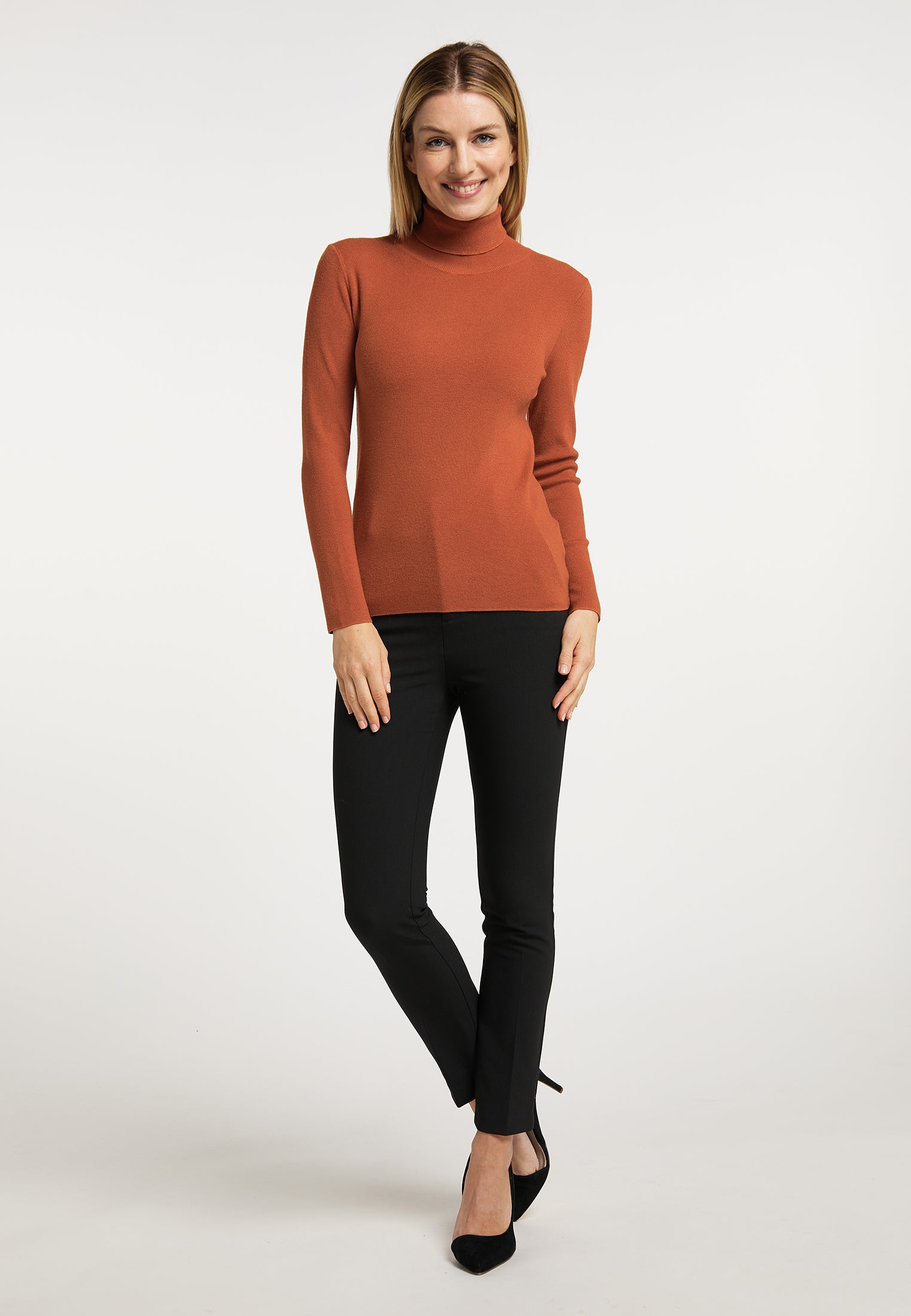 usha Women's Turtleneck Sweater