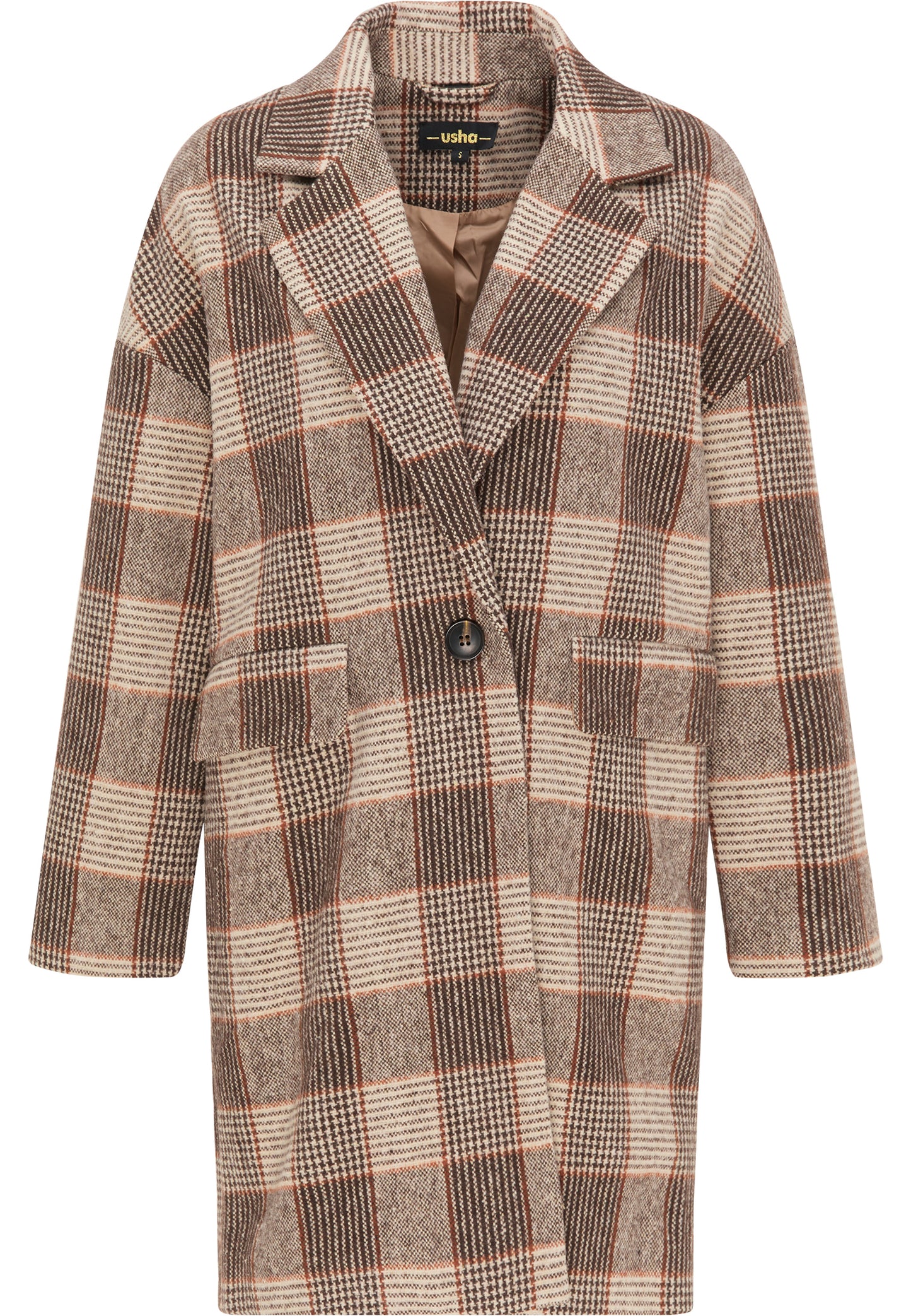 usha BLACK LABEL Women's Encheck Coat