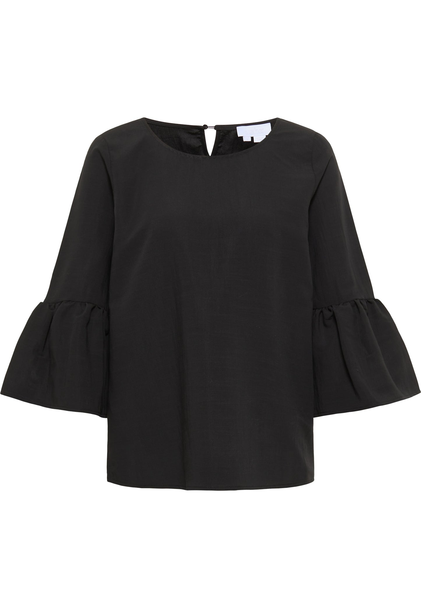 usha WHITE LABEL Women's Blouse With Trumpet Sleeves