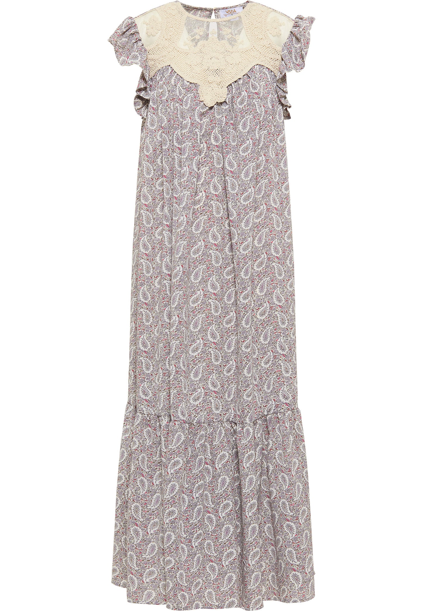 usha FESTIVAL Women's Maxi Dress With All Over Print