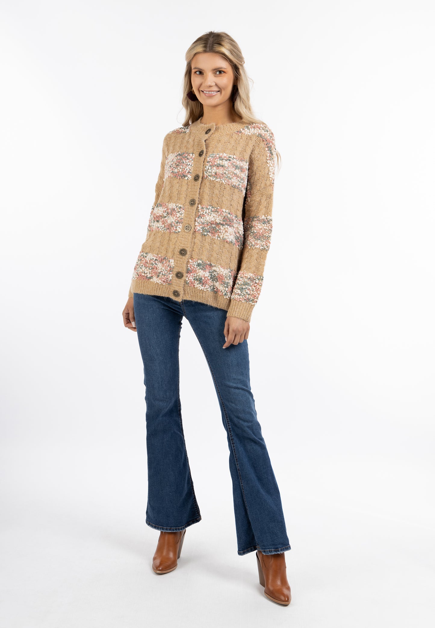 usha FESTIVAL Women's Cardigan With Button