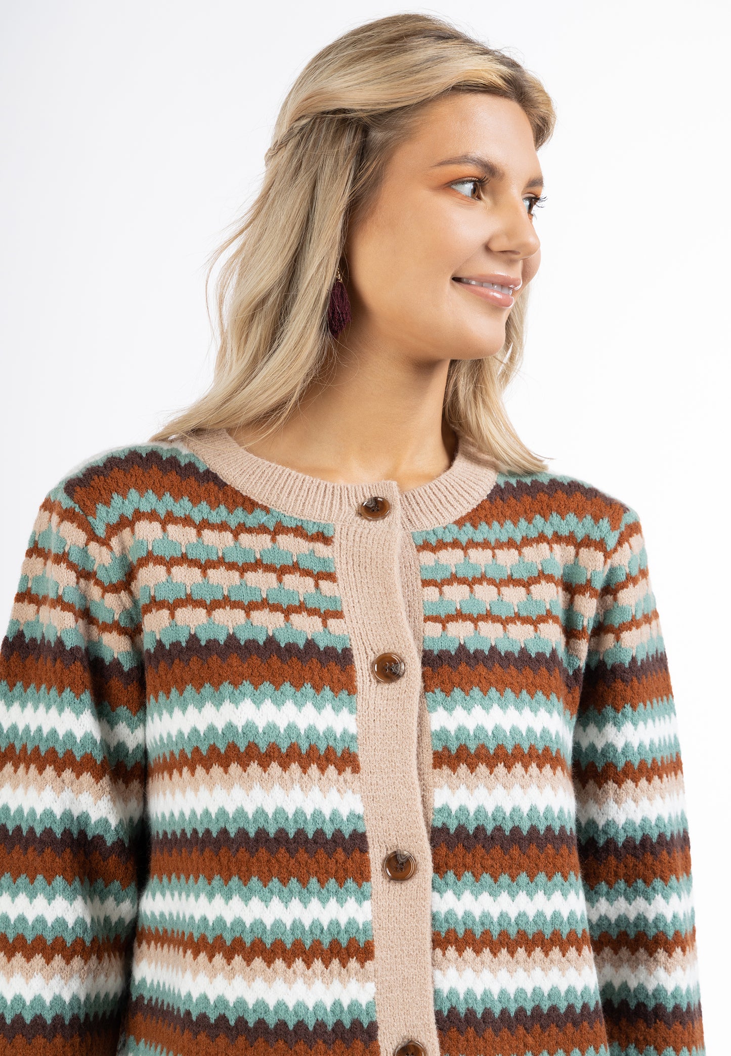usha FESTIVAL Women's Cardigan With Button