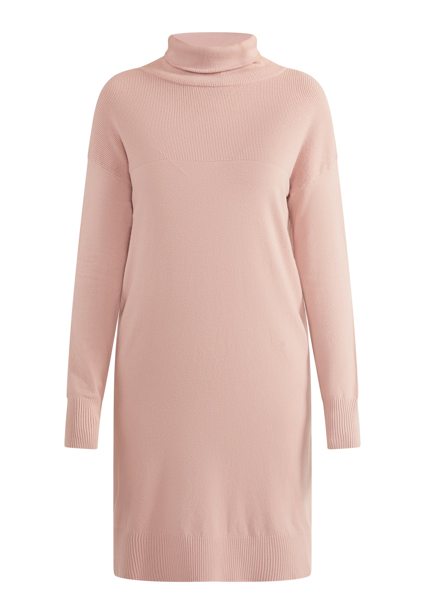 usha WHITE LABEL Women's Knit Long Sleeve Midi Dress