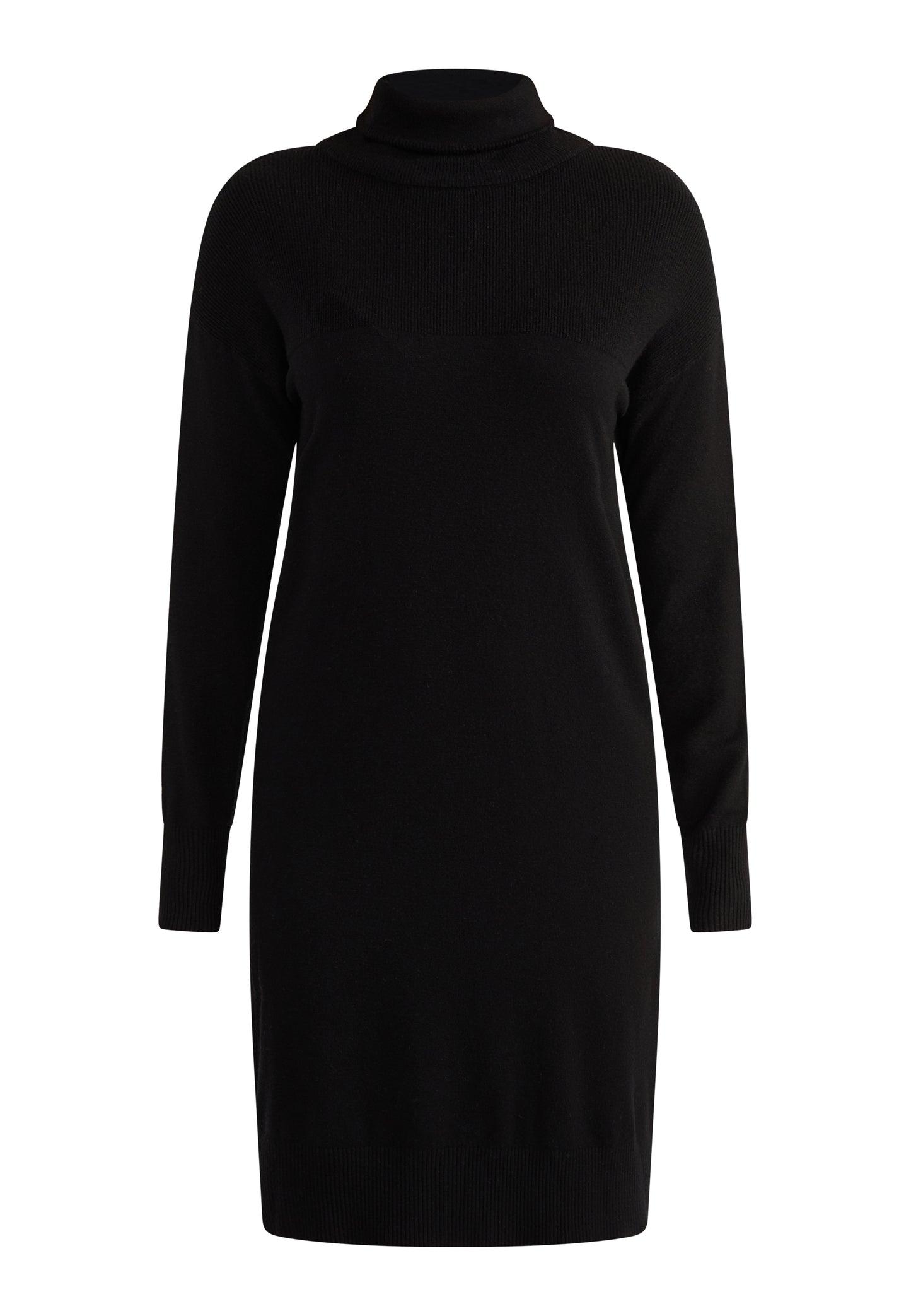 usha WHITE LABEL Women's Knit Long Sleeve Midi Dress