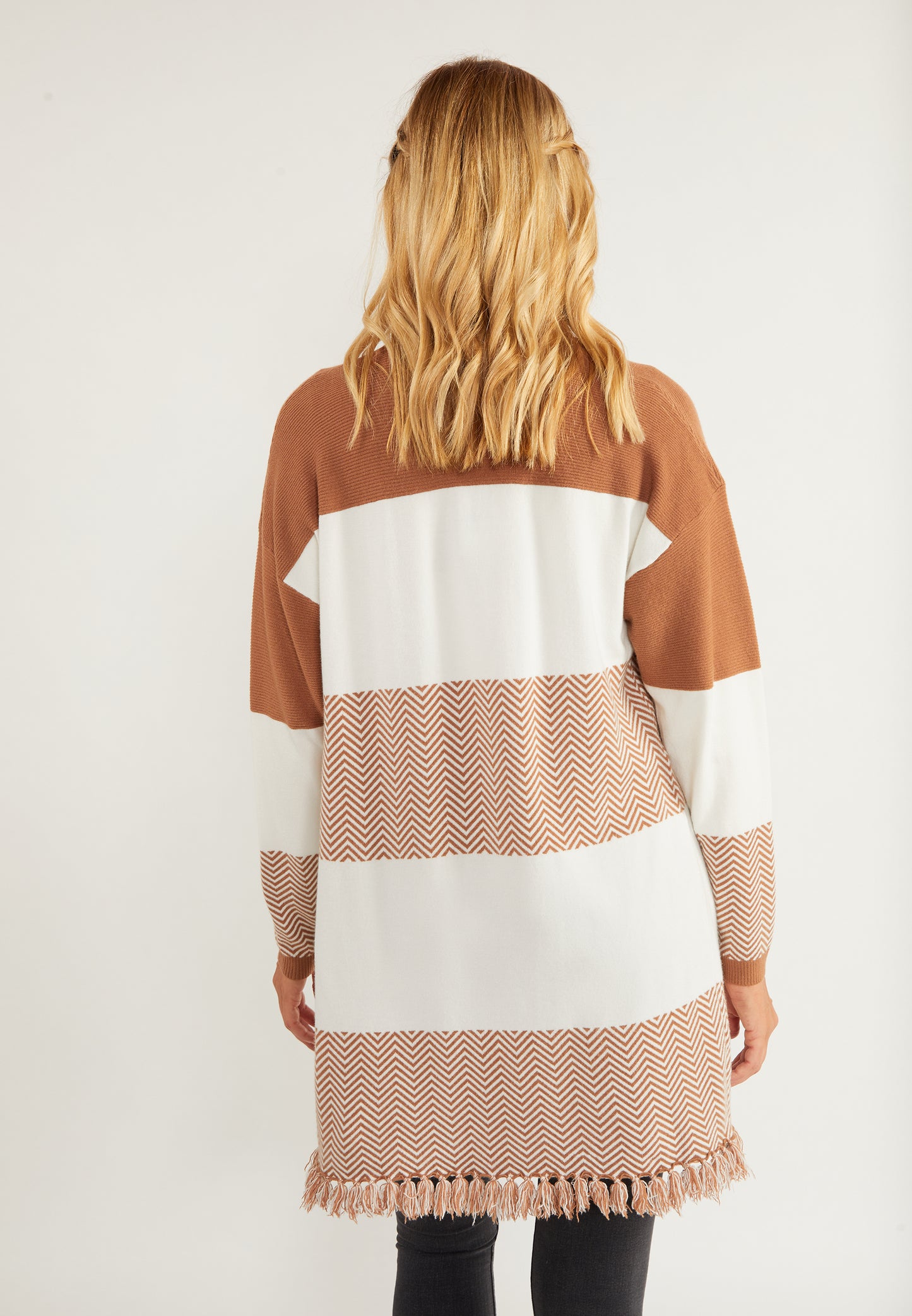 usha FESTIVAL Women's Open Knit Cardigan