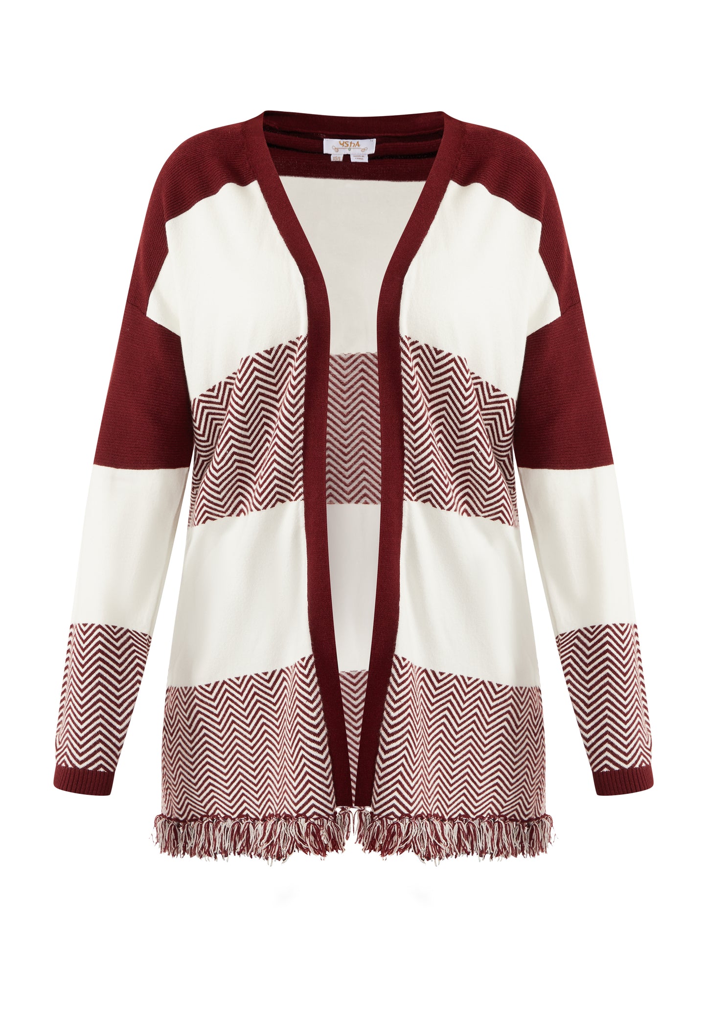 usha FESTIVAL Women's Open Knit Cardigan