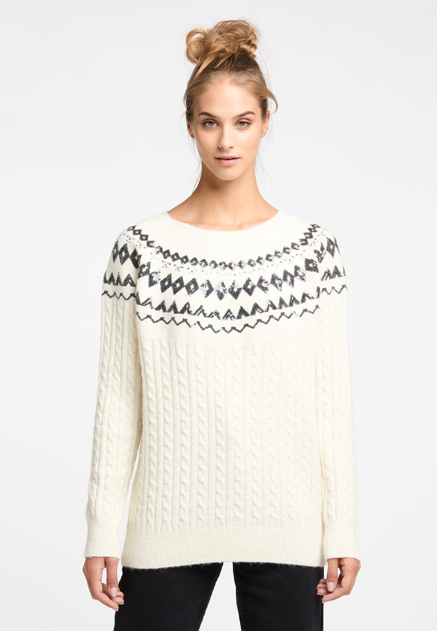 usha FESTIVAL Women's Knit Sweater