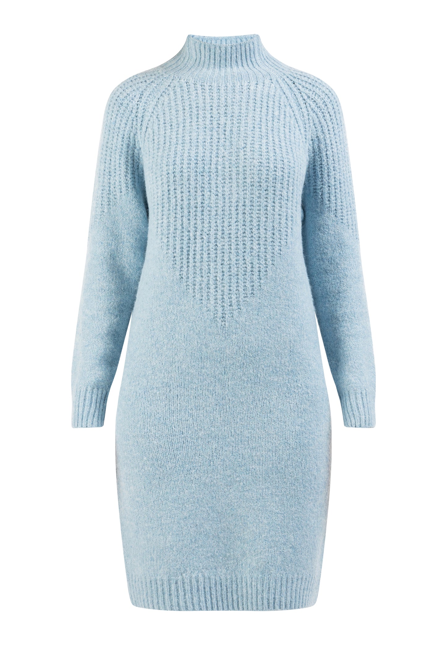 usha WHITE LABEL Women's Knit Long Sleeve Midi Dress