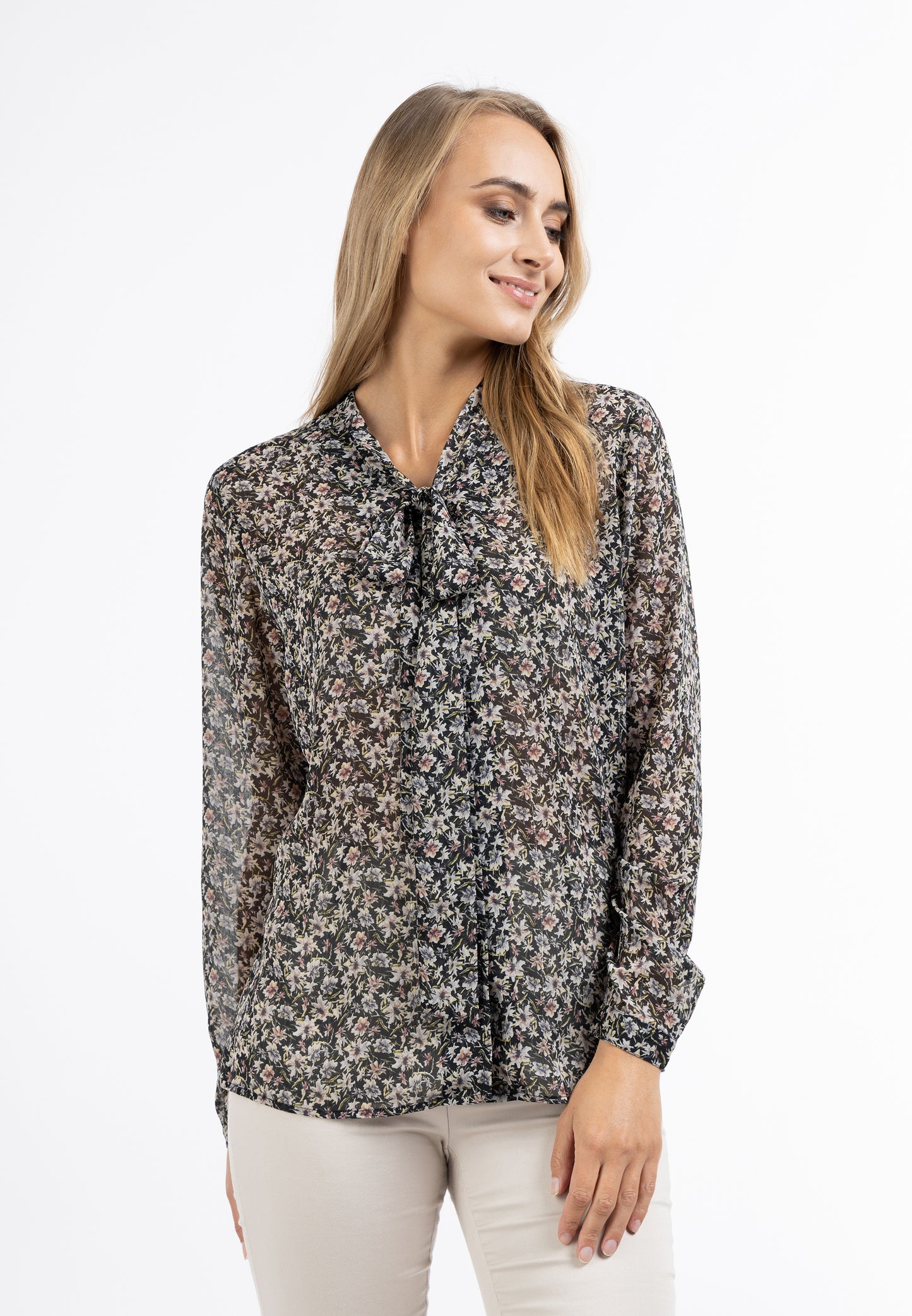 usha Women's Long Sleeve Blouse
