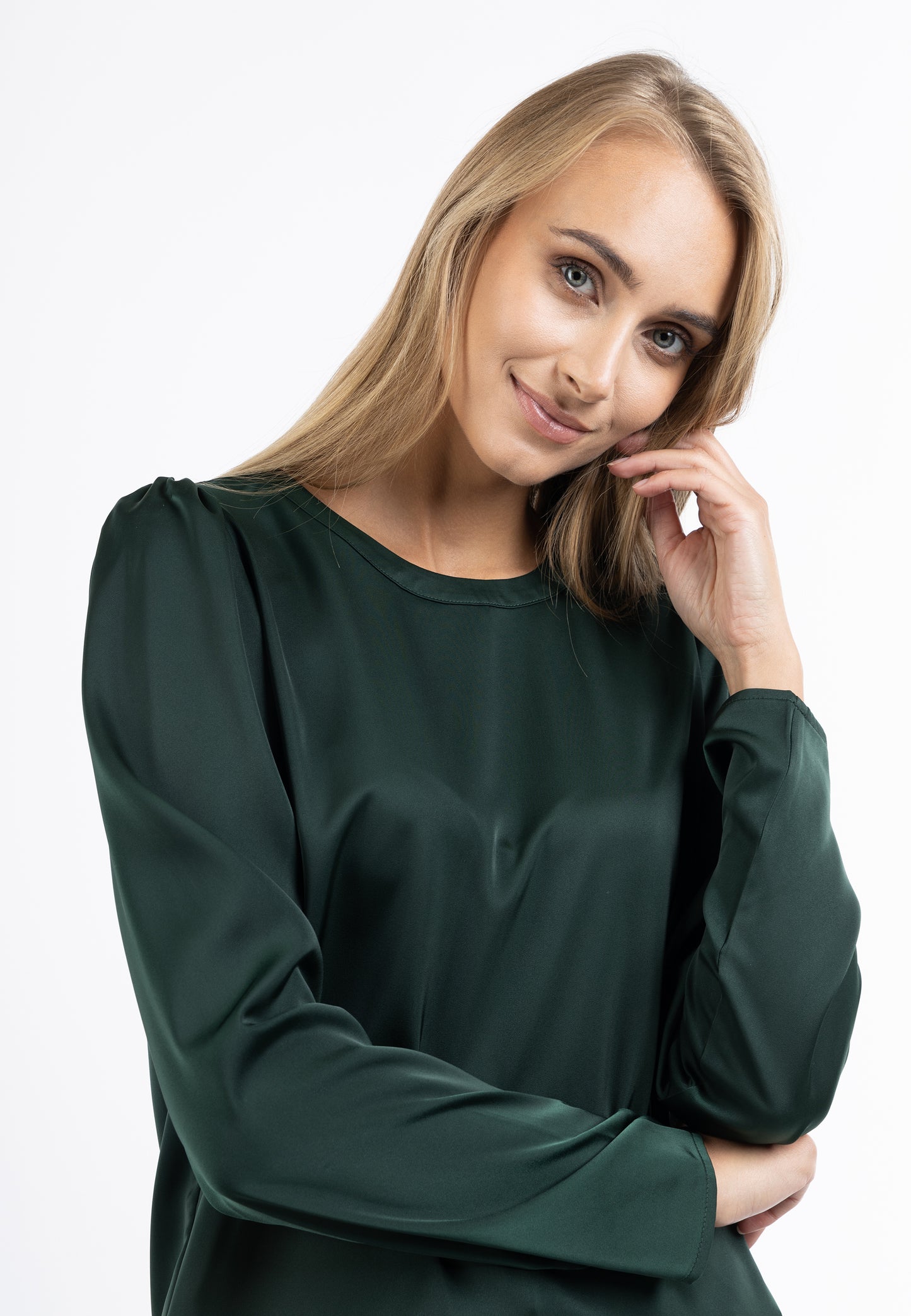 usha BLACK LABEL Women's Long Sleeve Blouse