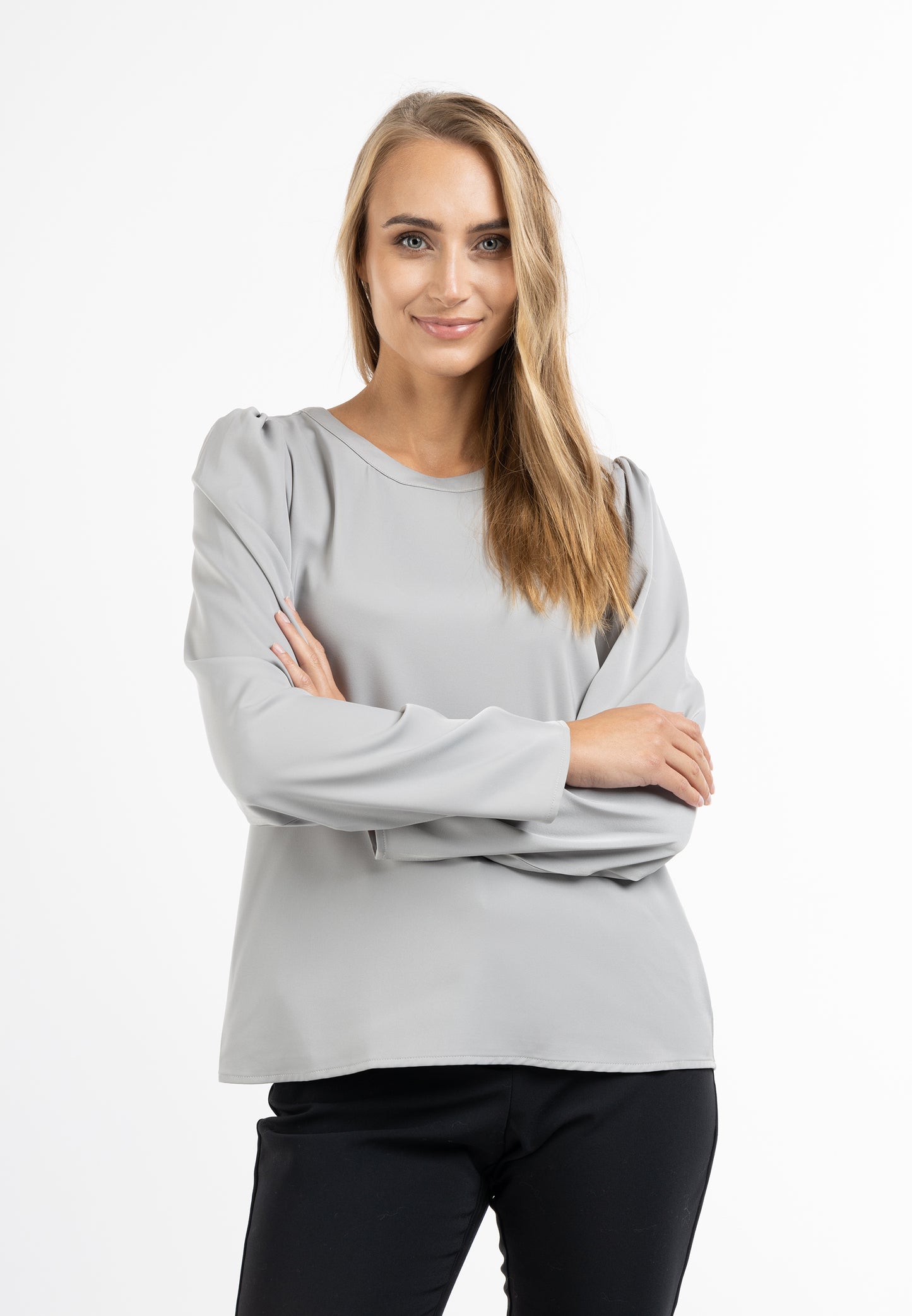 usha BLACK LABEL Women's Long Sleeve Blouse