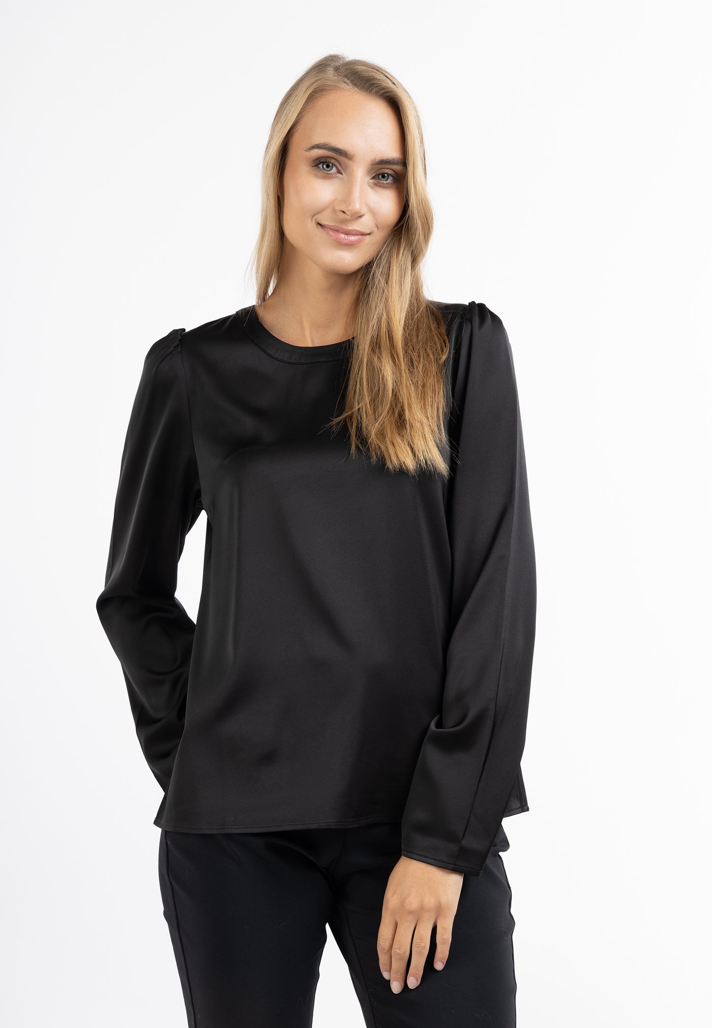usha BLACK LABEL Women's Long Sleeve Blouse