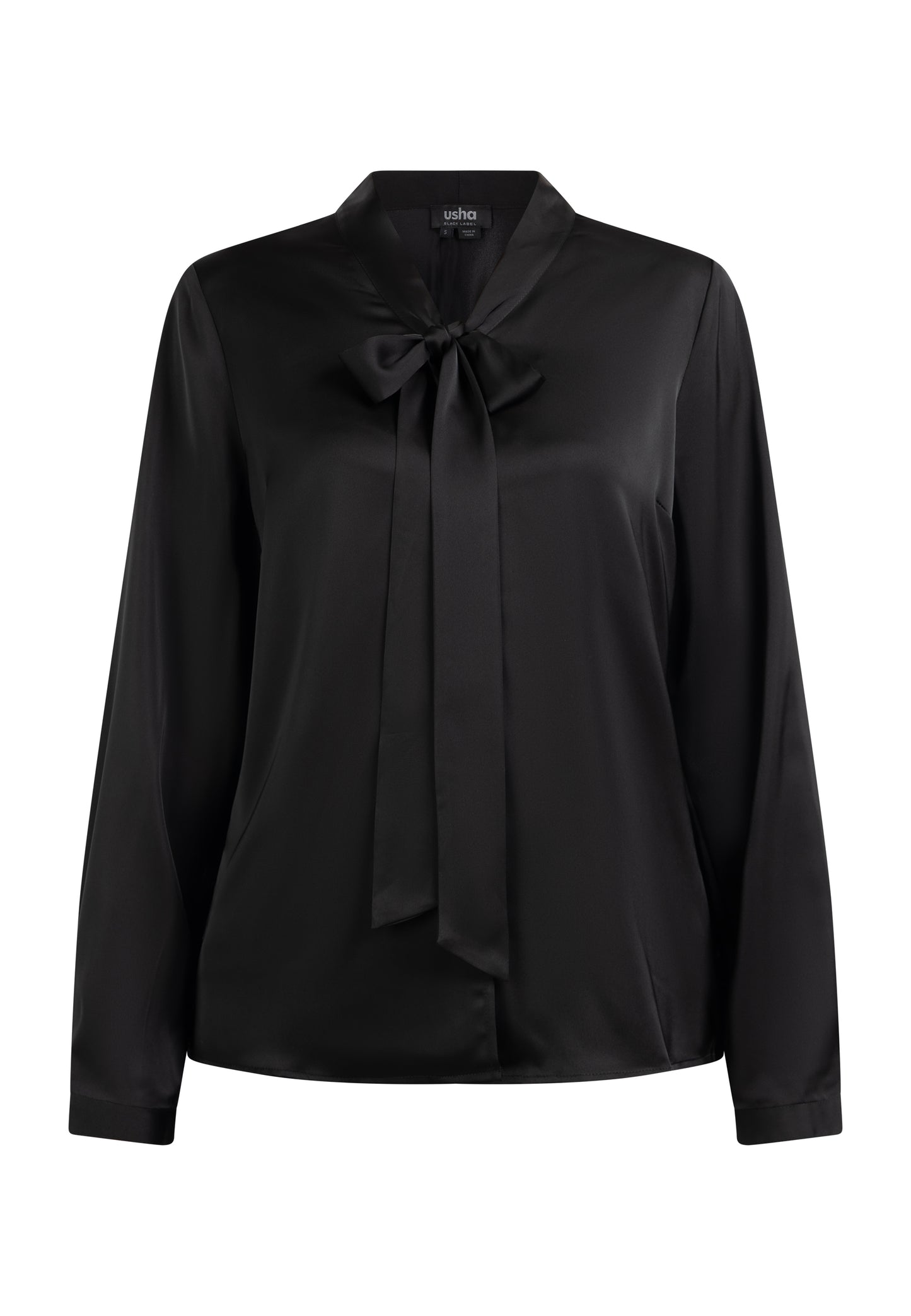 usha BLACK LABEL Women's Tie Neck Blouse
