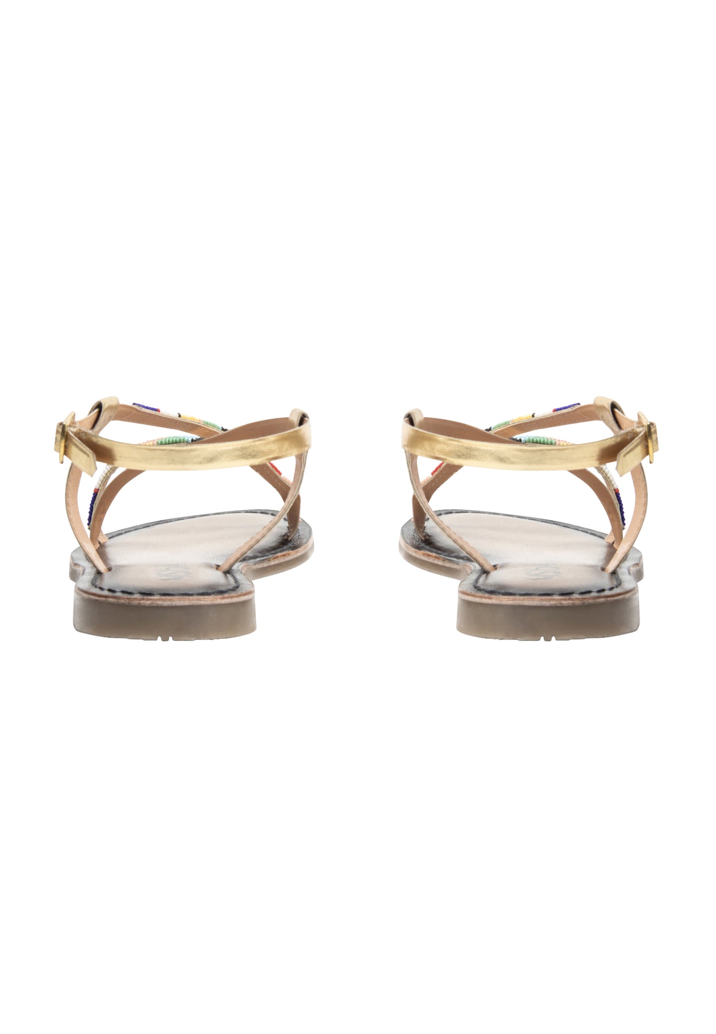 usha FESTIVAL Women's Beaded Sandals
