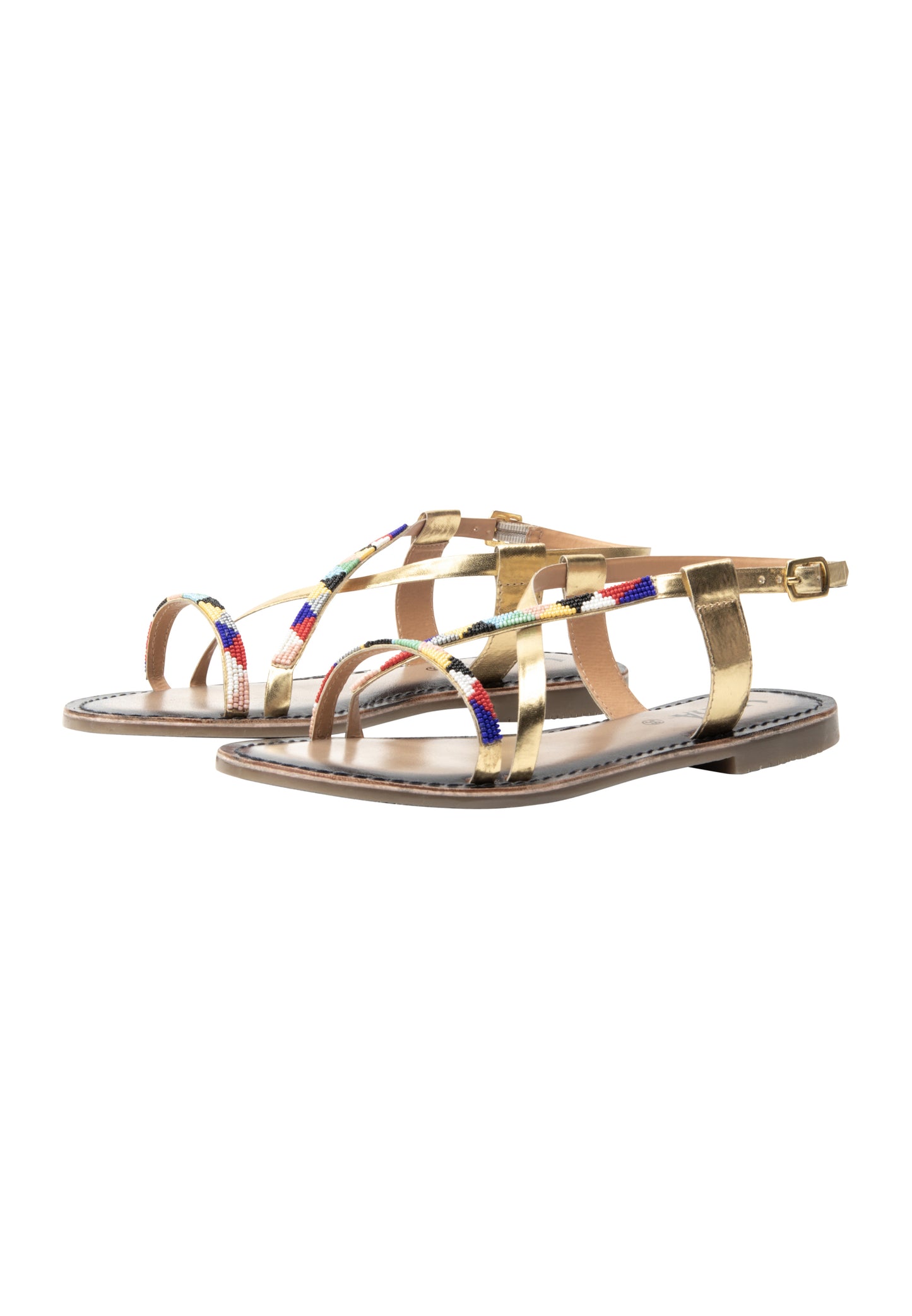 usha FESTIVAL Women's Beaded Sandals