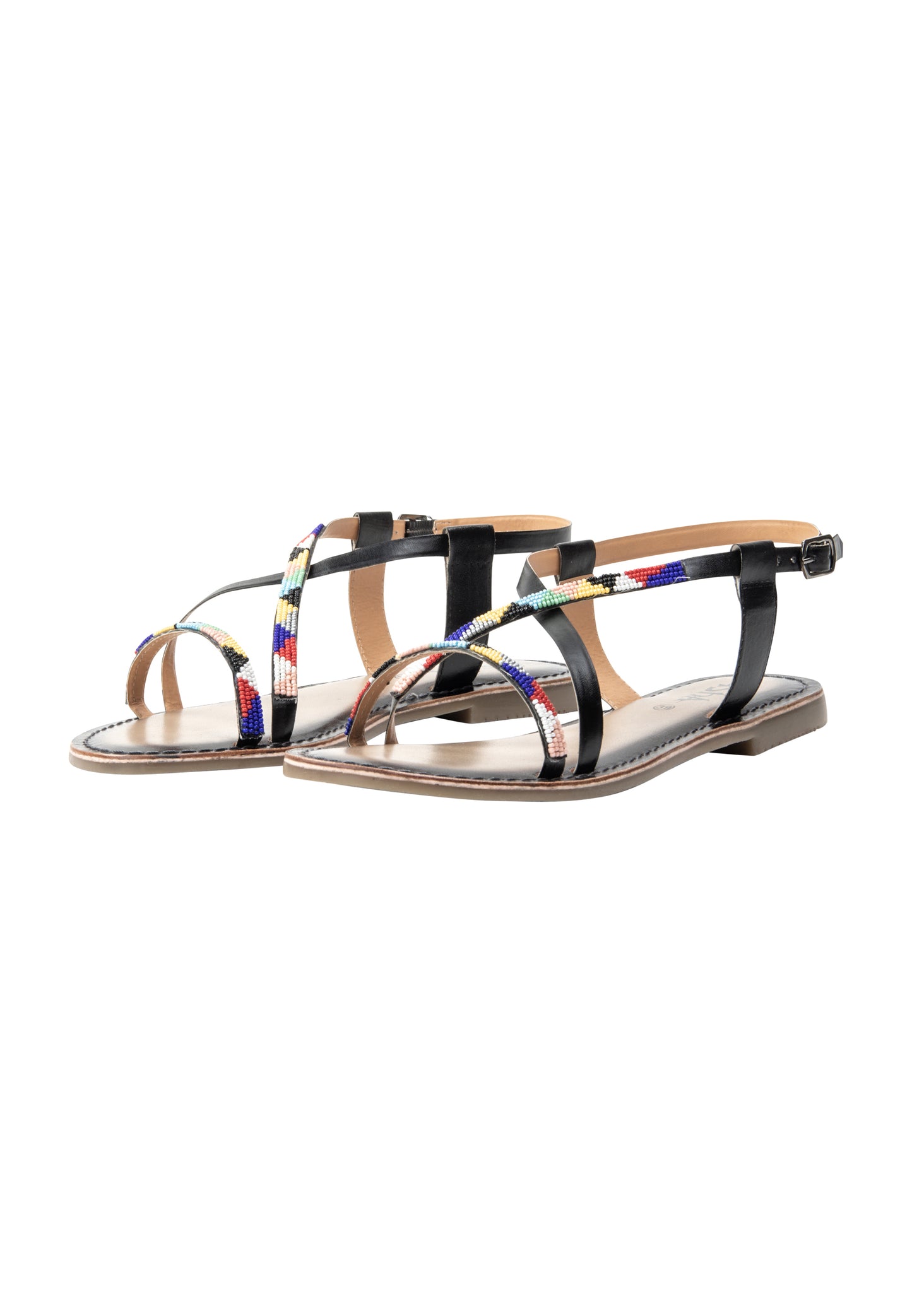 usha FESTIVAL Women's Beaded Sandals
