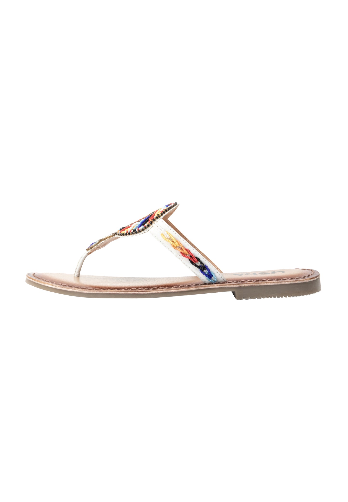 usha FESTIVAL Women's Beaded Sandals