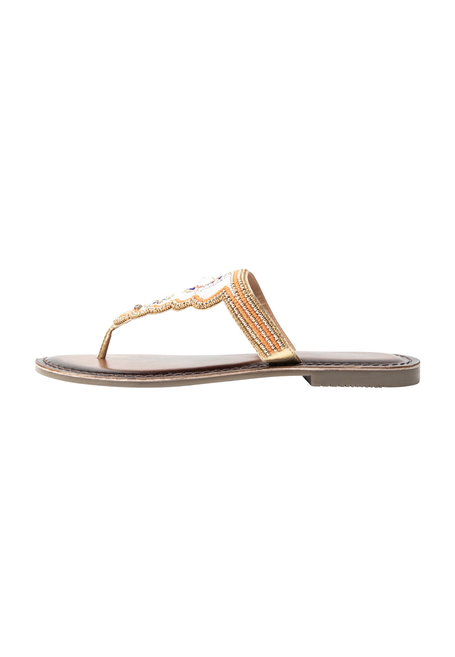 usha FESTIVAL Women's Beaded Sandals