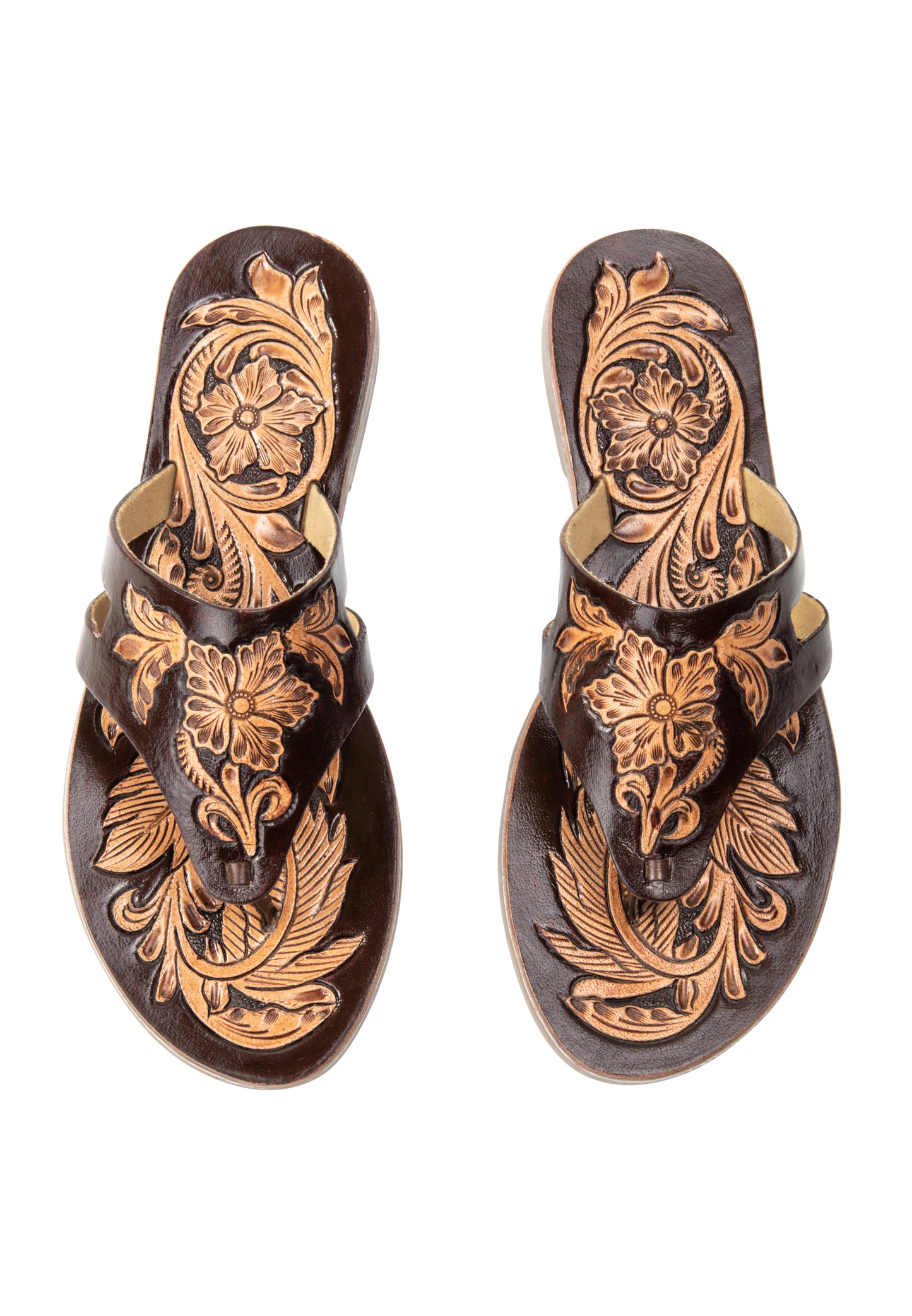 usha FESTIVAL Women's Leather Sandals