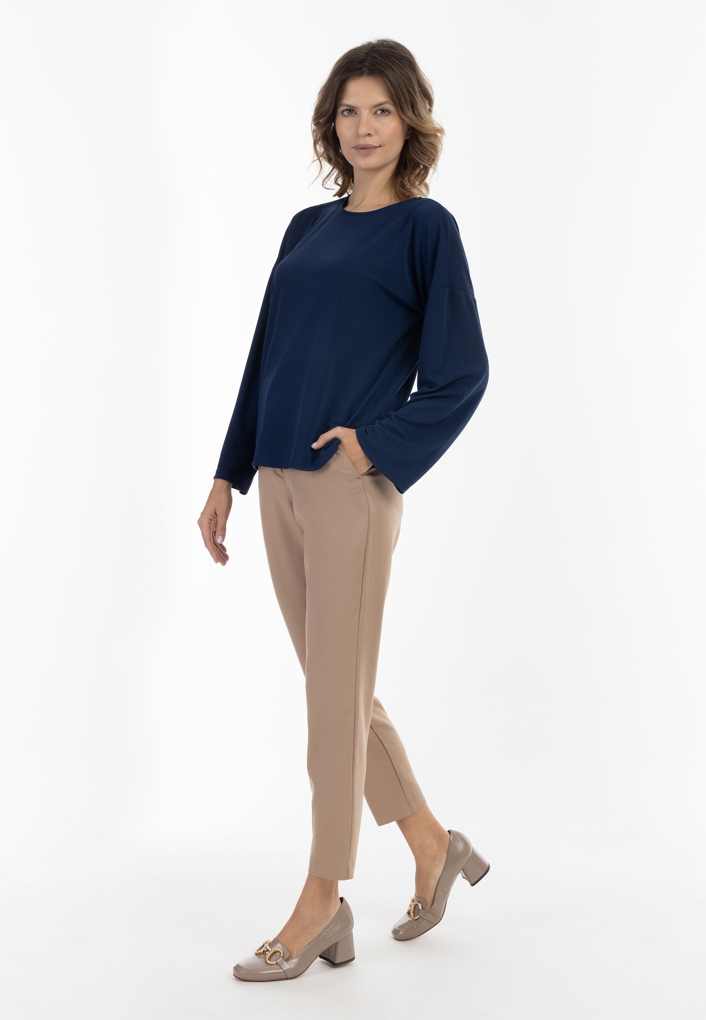 usha BLACK LABEL Women's Long Sleeve Blouse