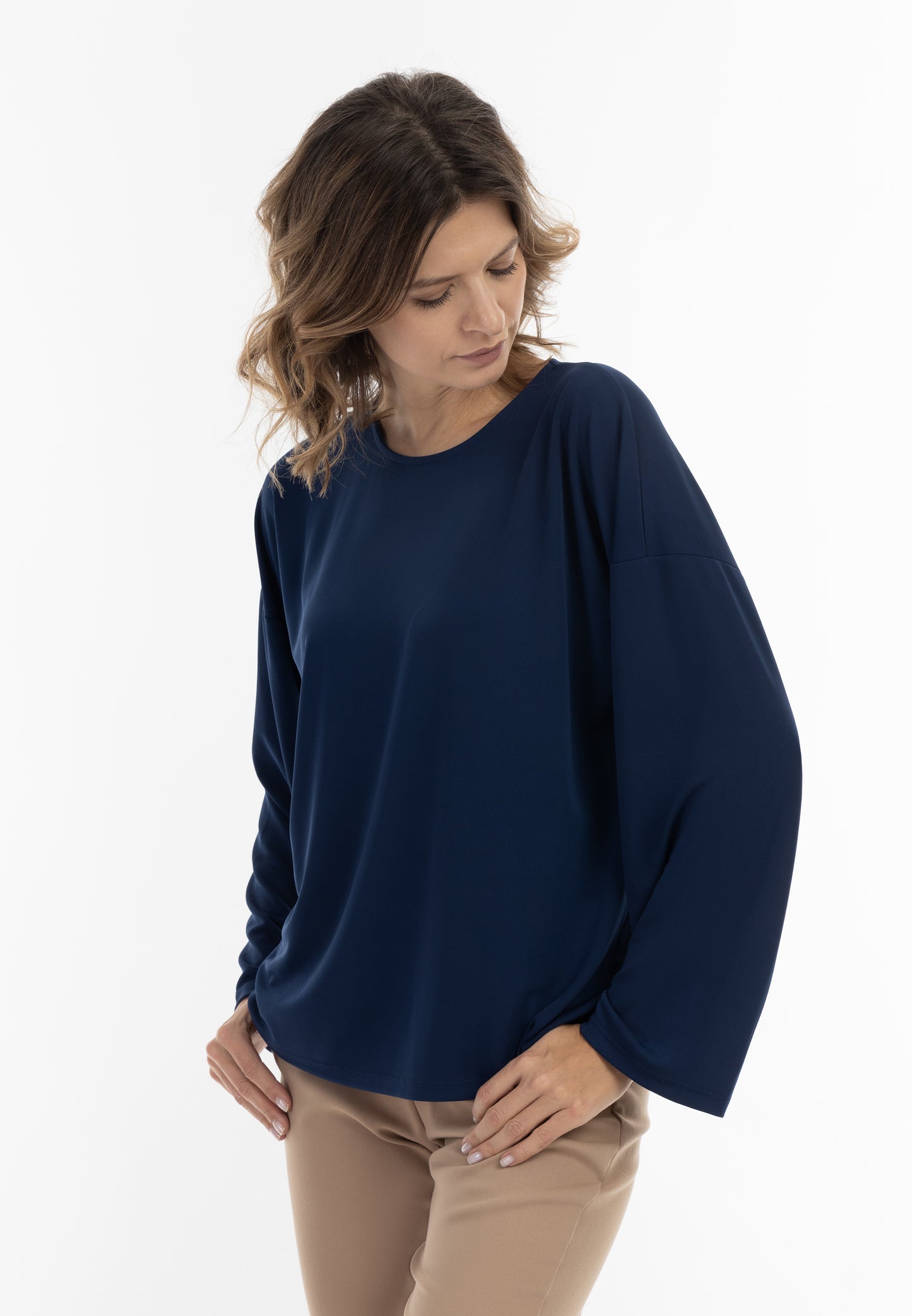 usha BLACK LABEL Women's Long Sleeve Blouse