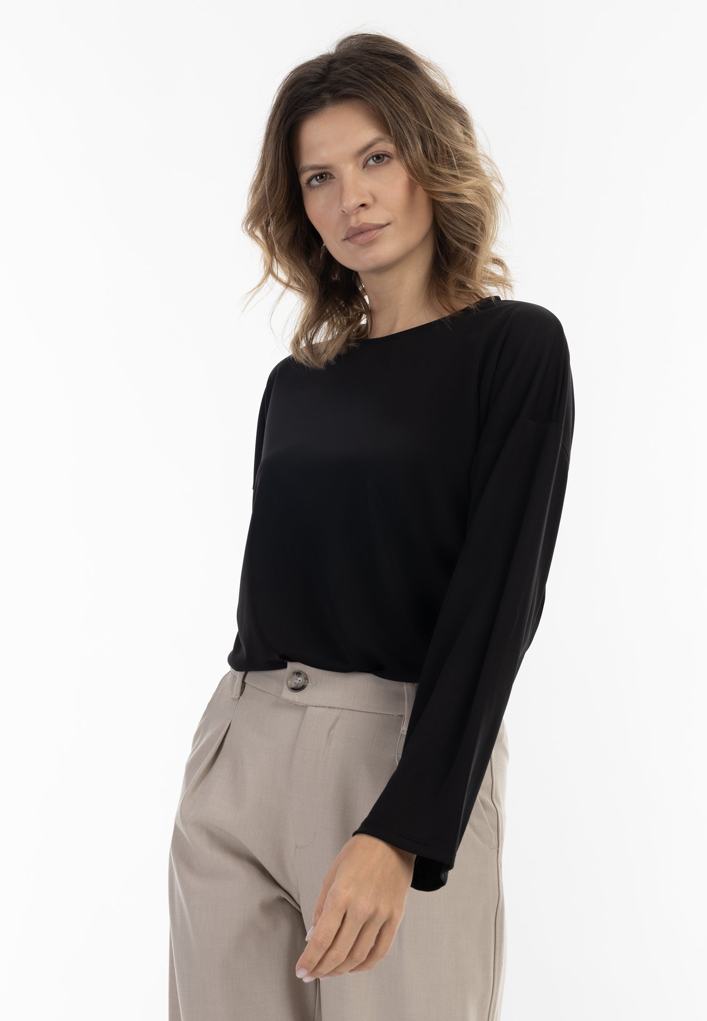 usha BLACK LABEL Women's Long Sleeve Blouse