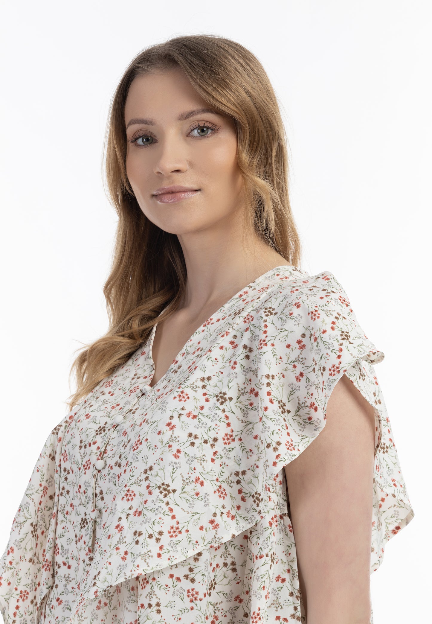 usha Damen Kurzarmbluse