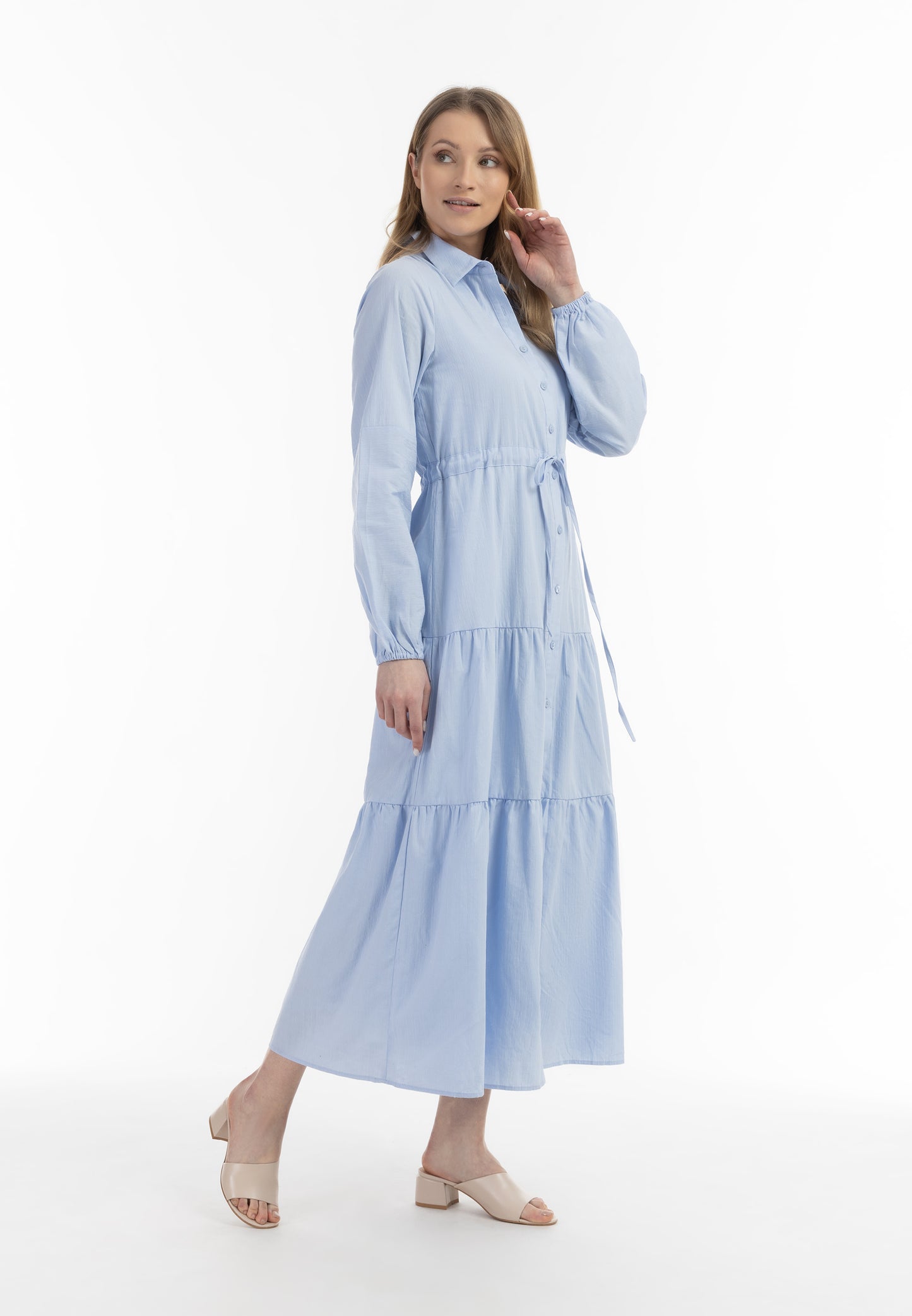 usha WHITE LABEL Women's Cotton Maxi Dress