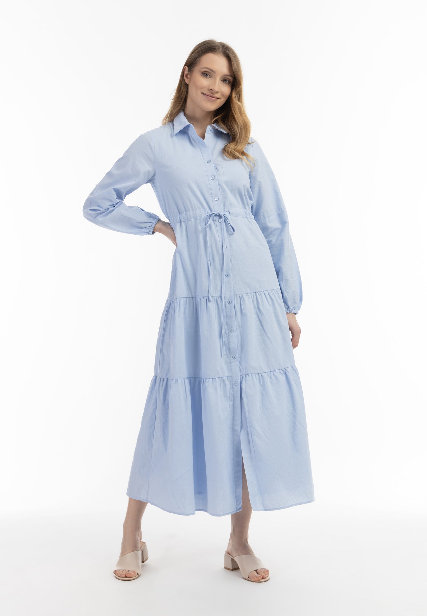 usha WHITE LABEL Women's Cotton Maxi Dress
