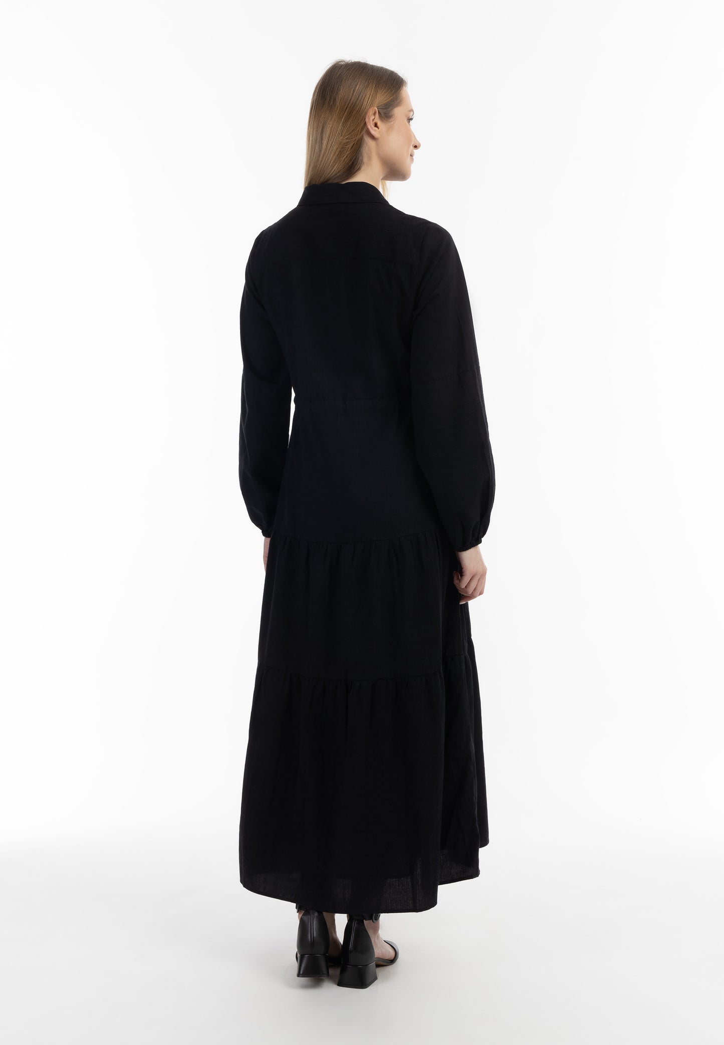 usha WHITE LABEL Women's Cotton Maxi Dress