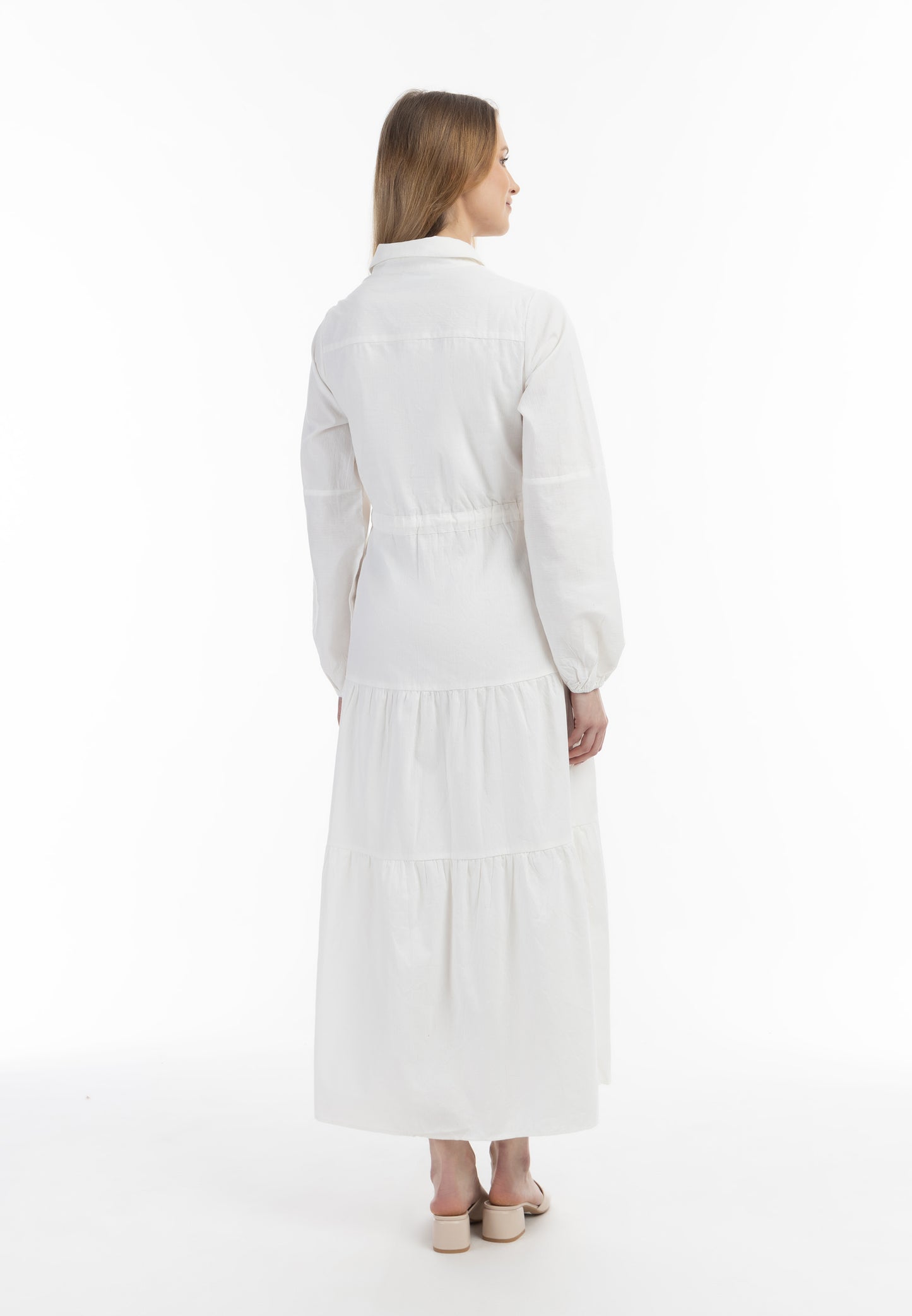 usha WHITE LABEL Women's Cotton Maxi Dress