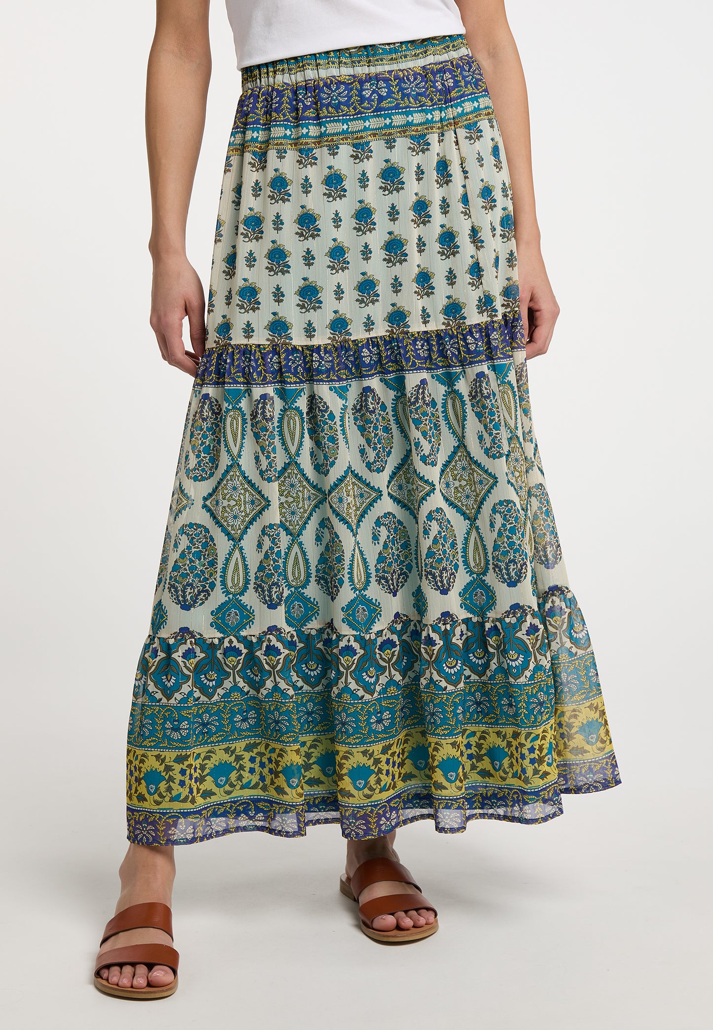 usha FESTIVAL Women's Tiered Skirt
