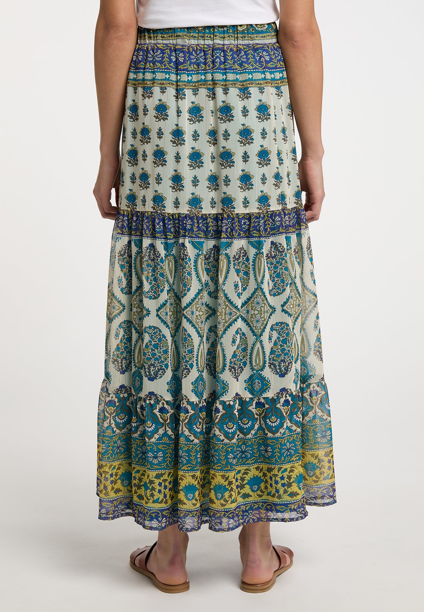 usha FESTIVAL Women's Tiered Skirt