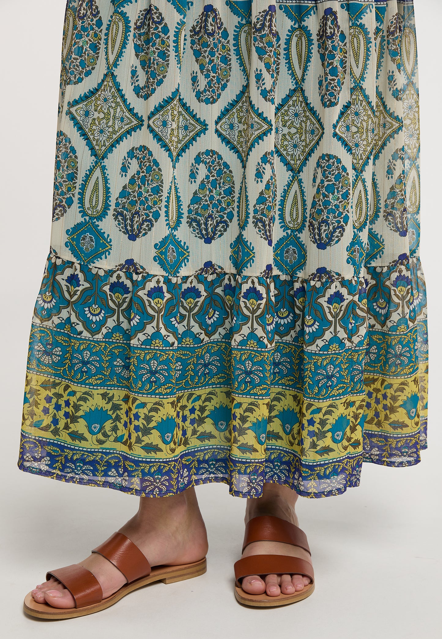 usha FESTIVAL Women's Tiered Skirt