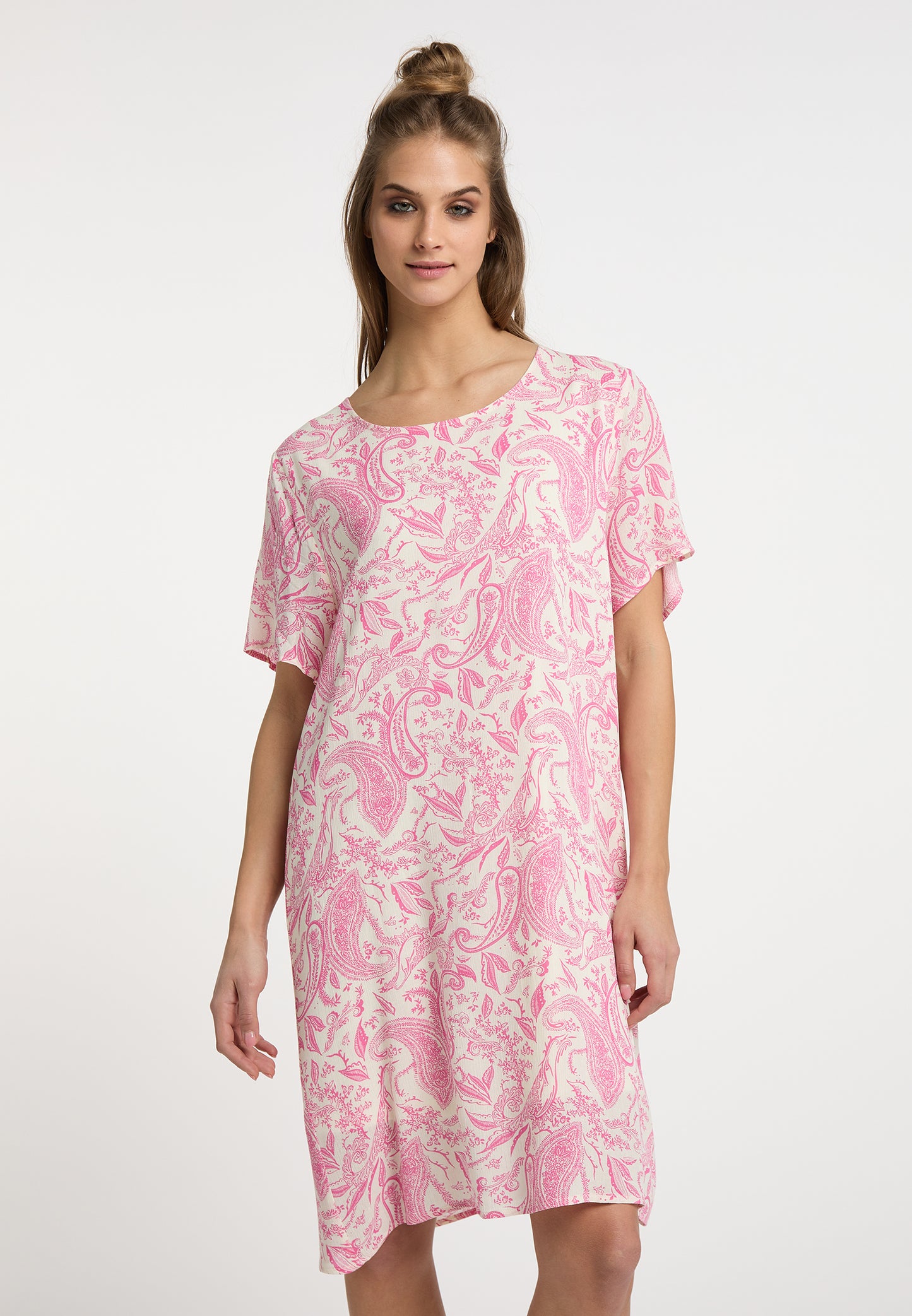 usha FESTIVAL Women's Short Sleeve Dress