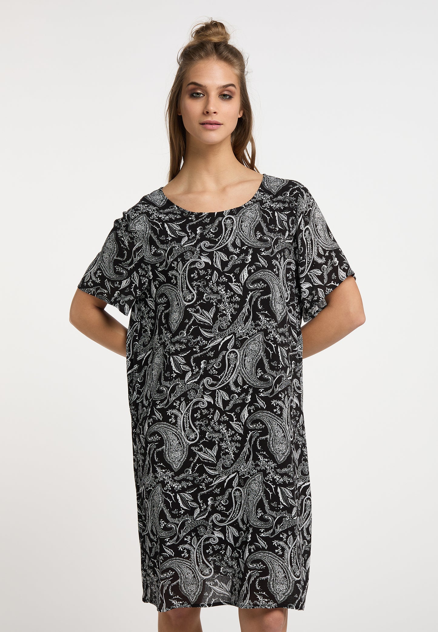 usha FESTIVAL Women's Short Sleeve Dress