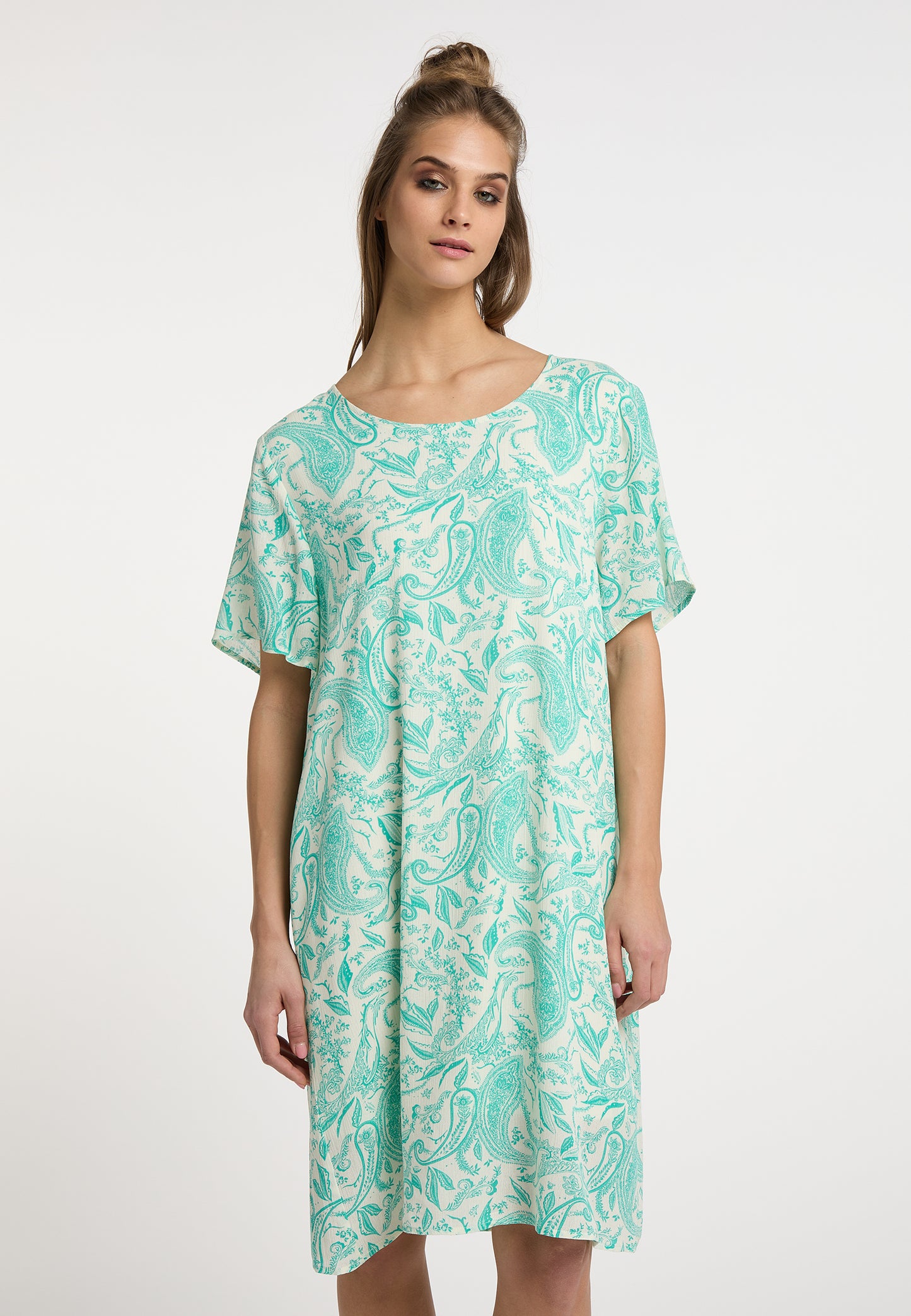 usha FESTIVAL Women's Short Sleeve Dress