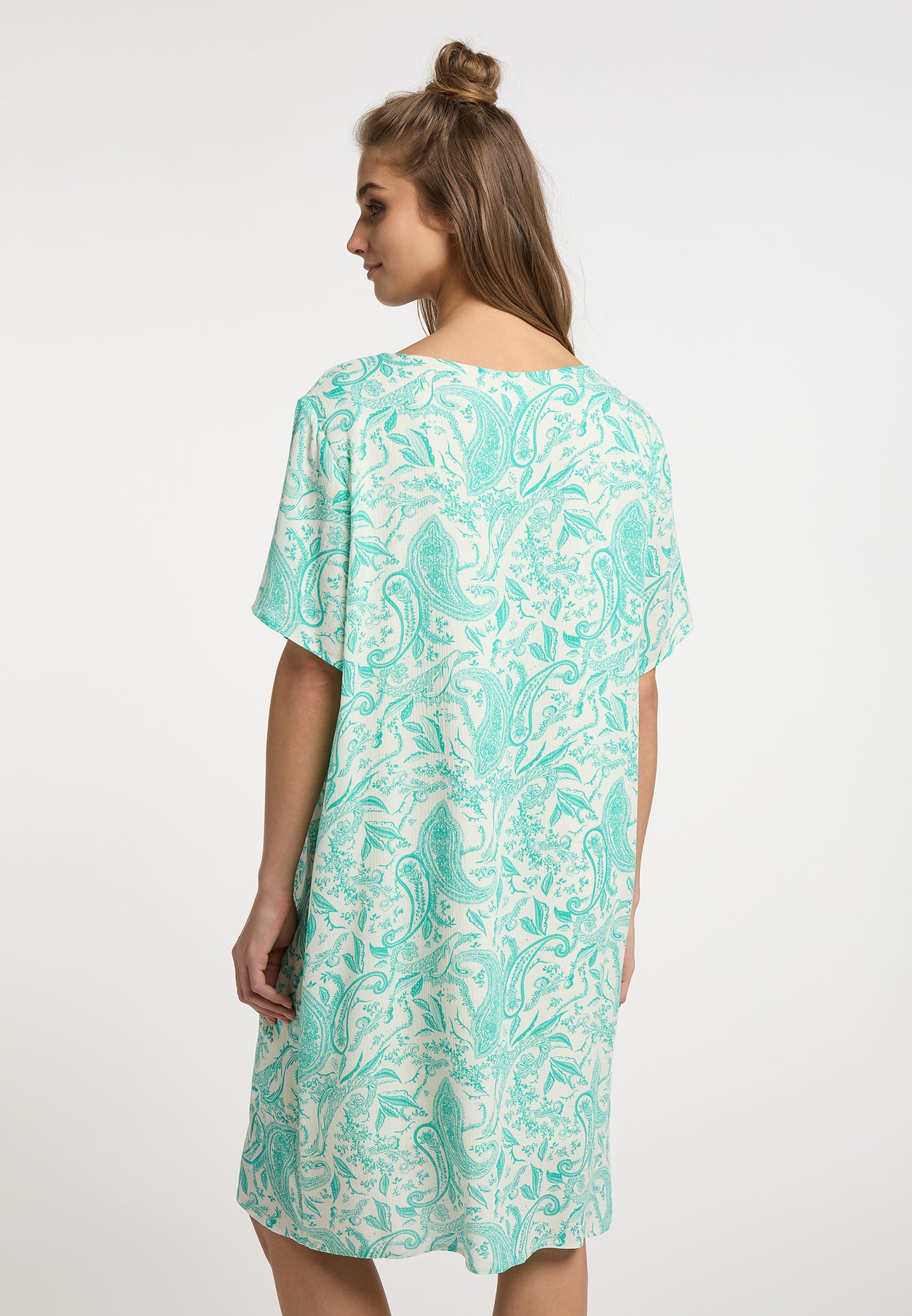 usha FESTIVAL Women's Short Sleeve Dress