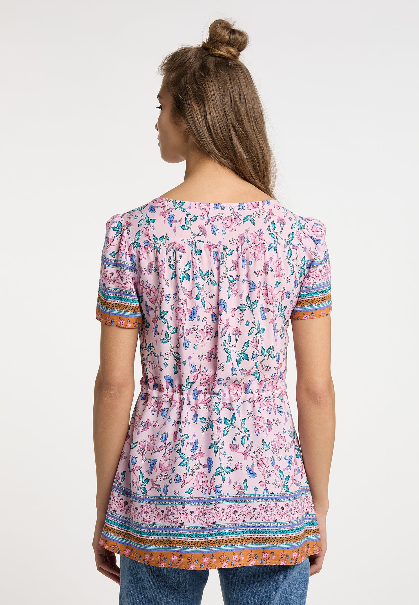 usha FESTIVAL Women's Short Sleeve Blouse