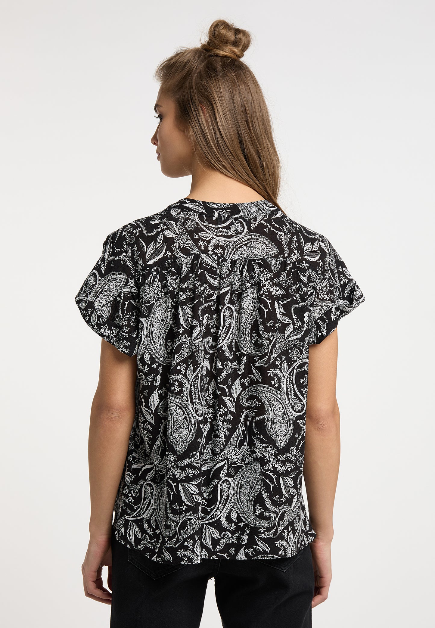 usha FESTIVAL Women's Short Sleeve Blouse