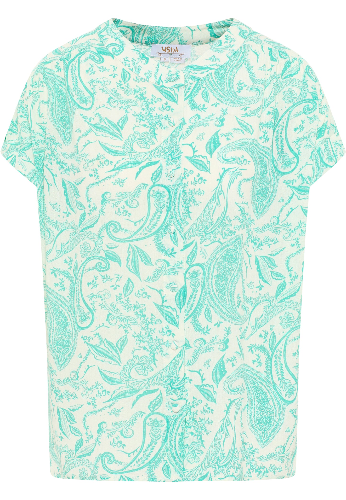 usha FESTIVAL Women's Short Sleeve Blouse