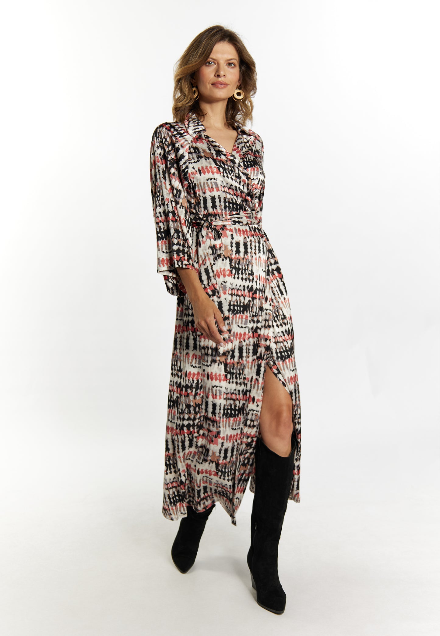 usha FESTIVAL Women's Wrap Dress