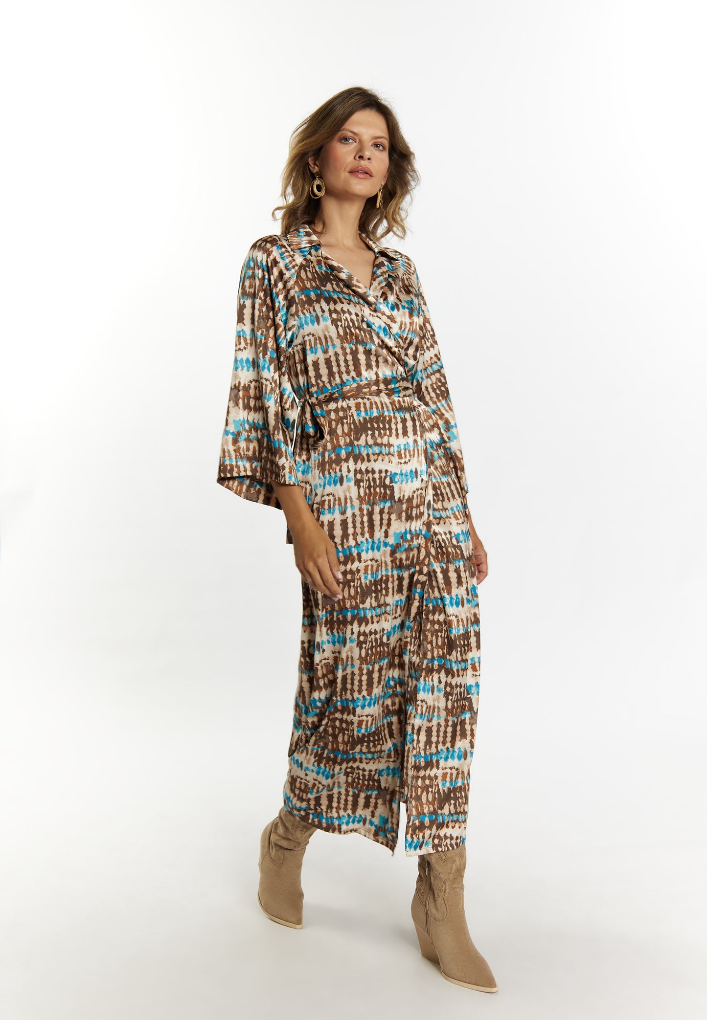 usha FESTIVAL Women's Wrap Dress