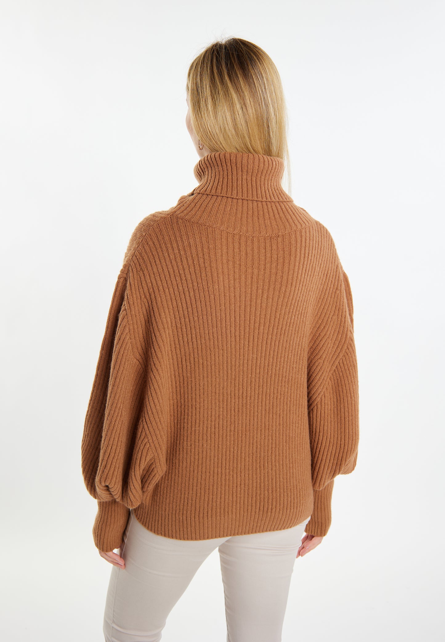 usha WHITE LABEL Women's Turtleneck Sweater