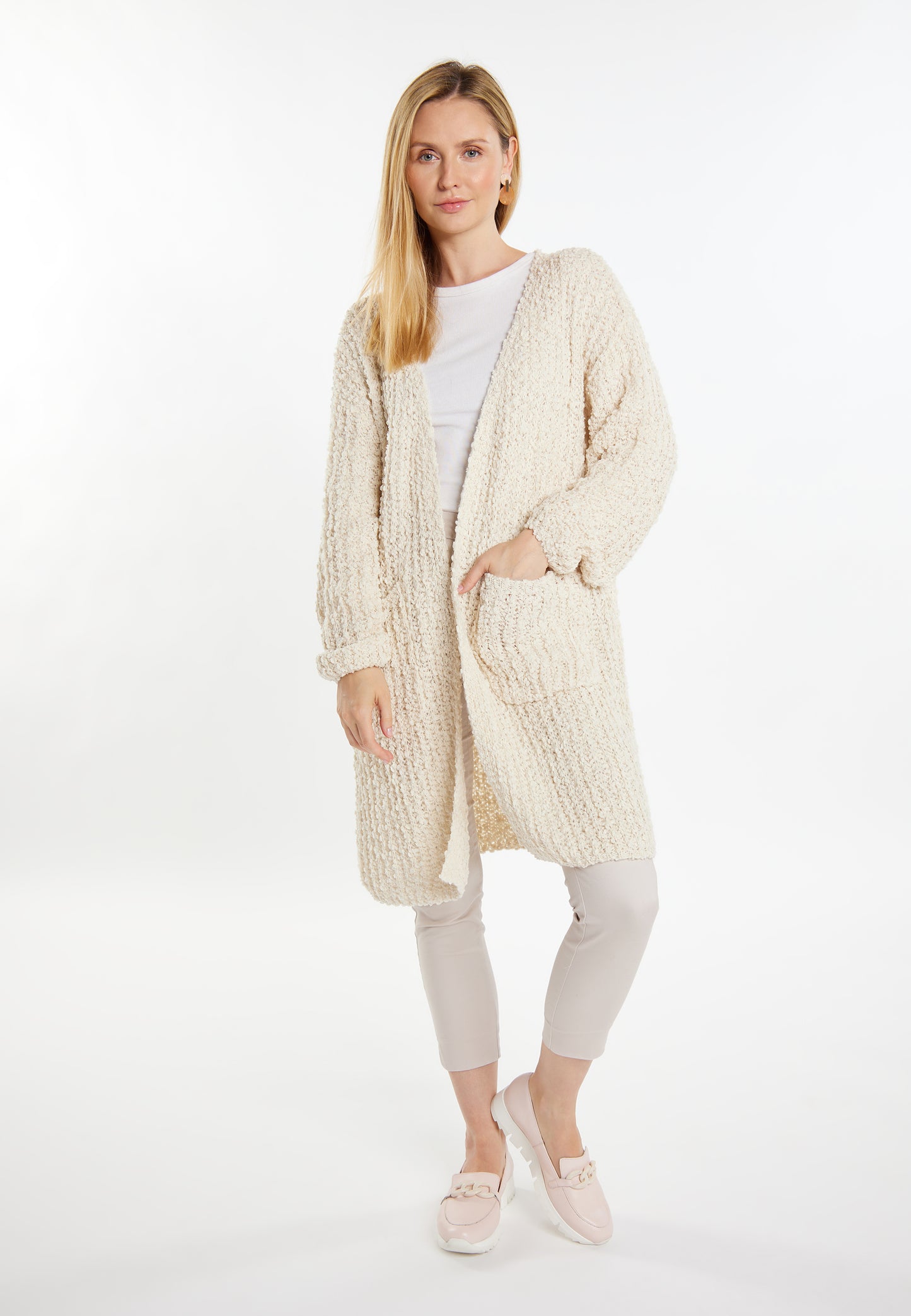 usha WHITE LABEL Women's Knit Cardigan