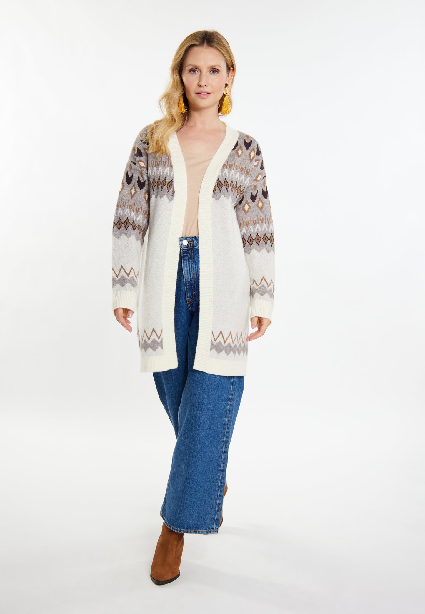 usha FESTIVAL Women's Knit Cardigan