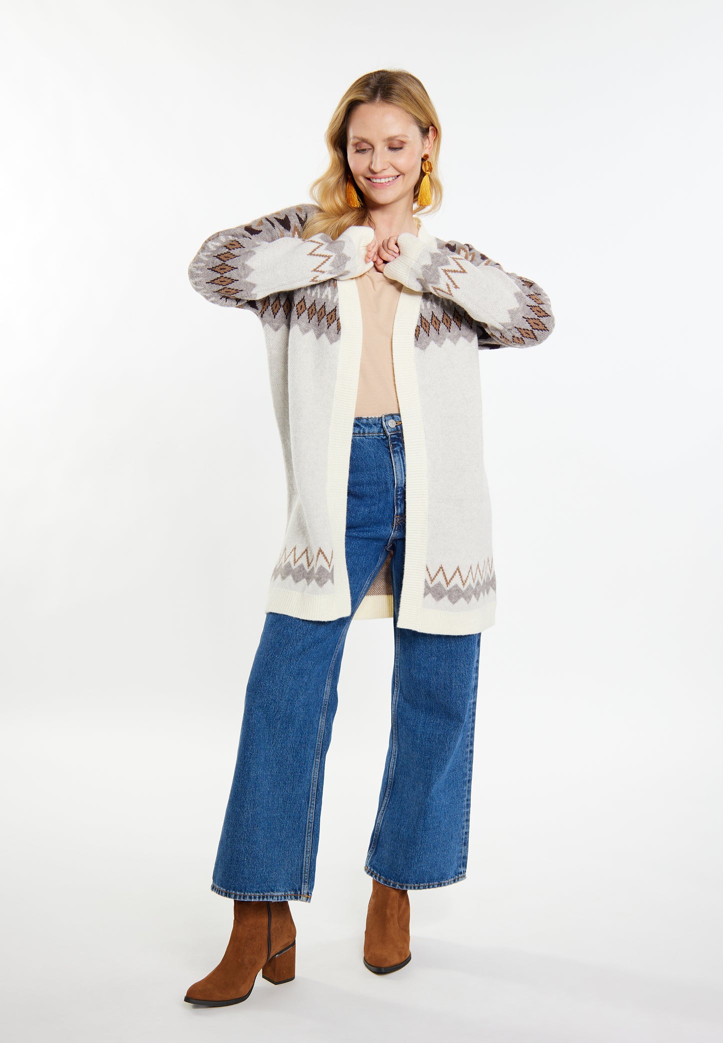 usha FESTIVAL Women's Knit Cardigan
