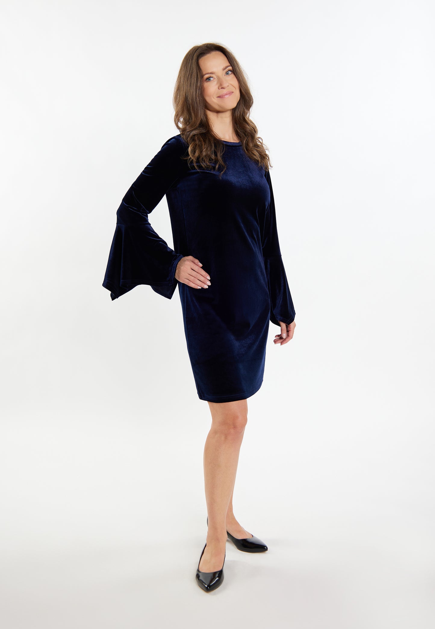 usha Women's Velvet Mini Dress