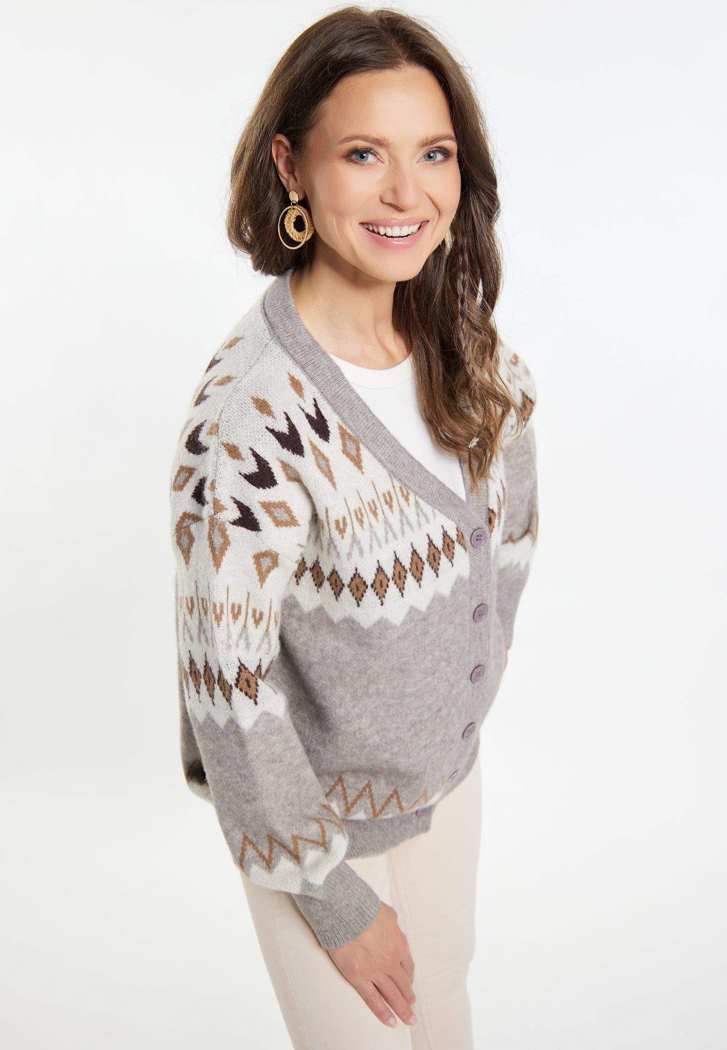 usha FESTIVAL Women's Knit Cardigan