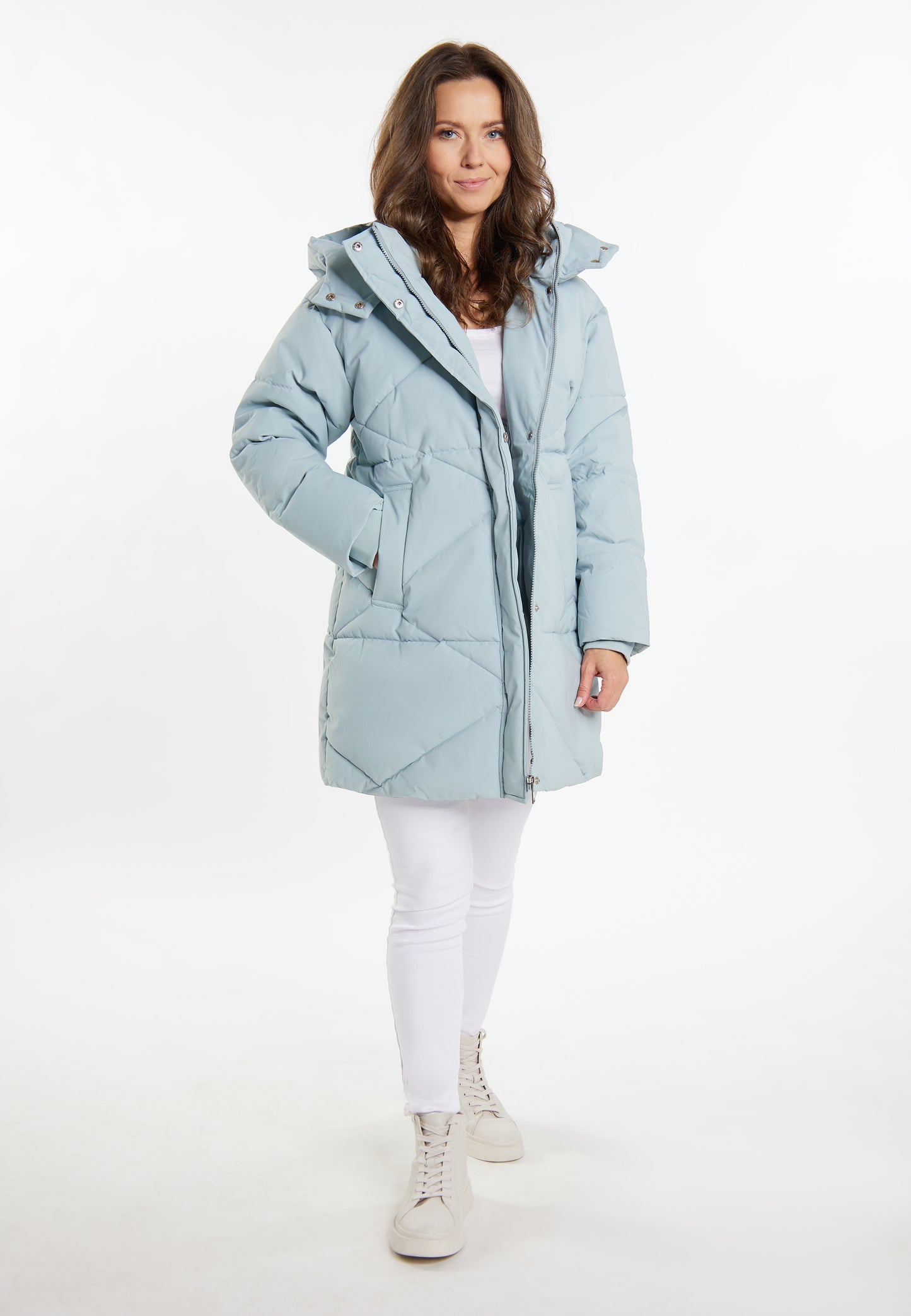 usha WHITE LABEL Women's Quilted Coat